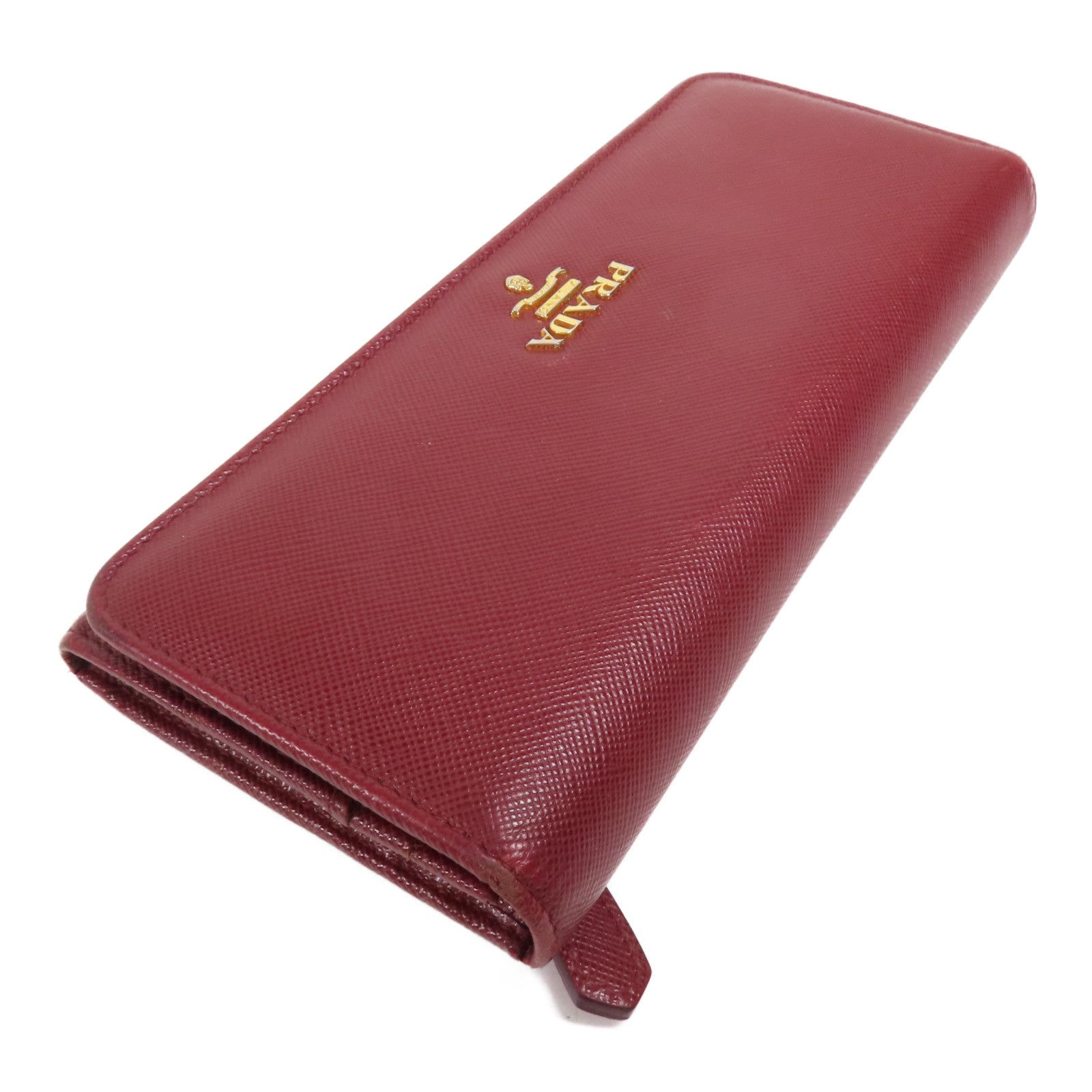 PRADA 牛皮皮革Long Wallet金扣長錢包