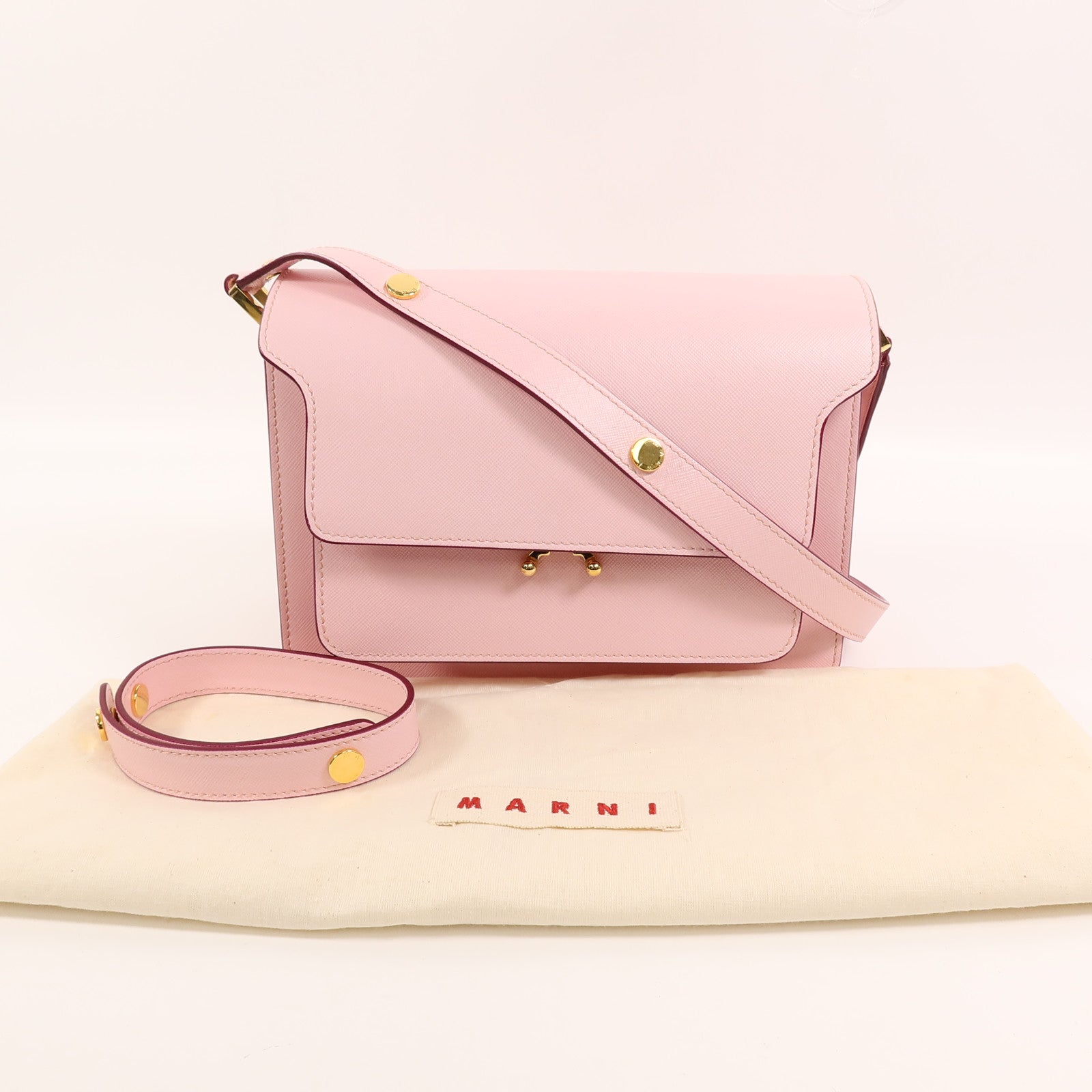 SELECTION 牛皮皮革Marni Trunk肩背袋