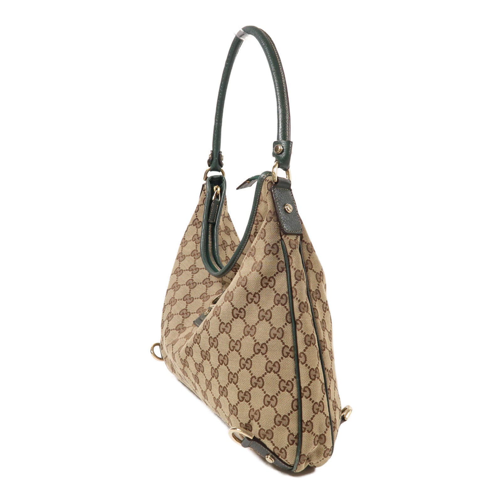 GUCCI 帆布Shoulder Bag金扣肩背袋
