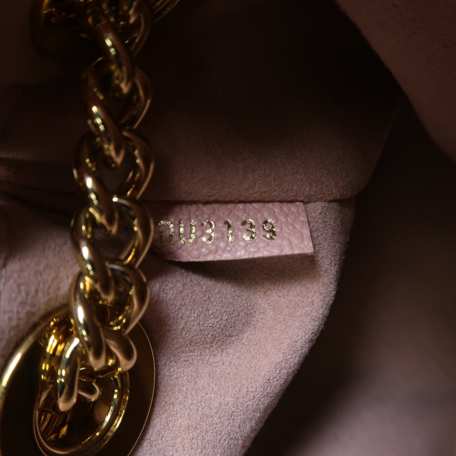 LOUIS VUITTON 【清倉大減價】Monogram Surene BB金扣鏈帶肩背袋啡色/粉紅色