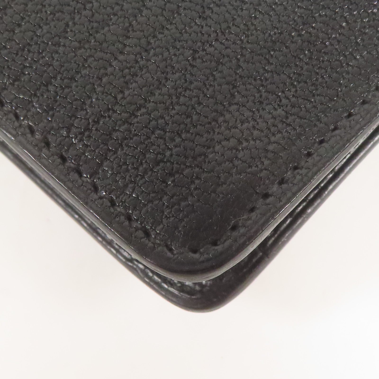 HERMES Chevre皮革Roulis Slim銀扣錢包