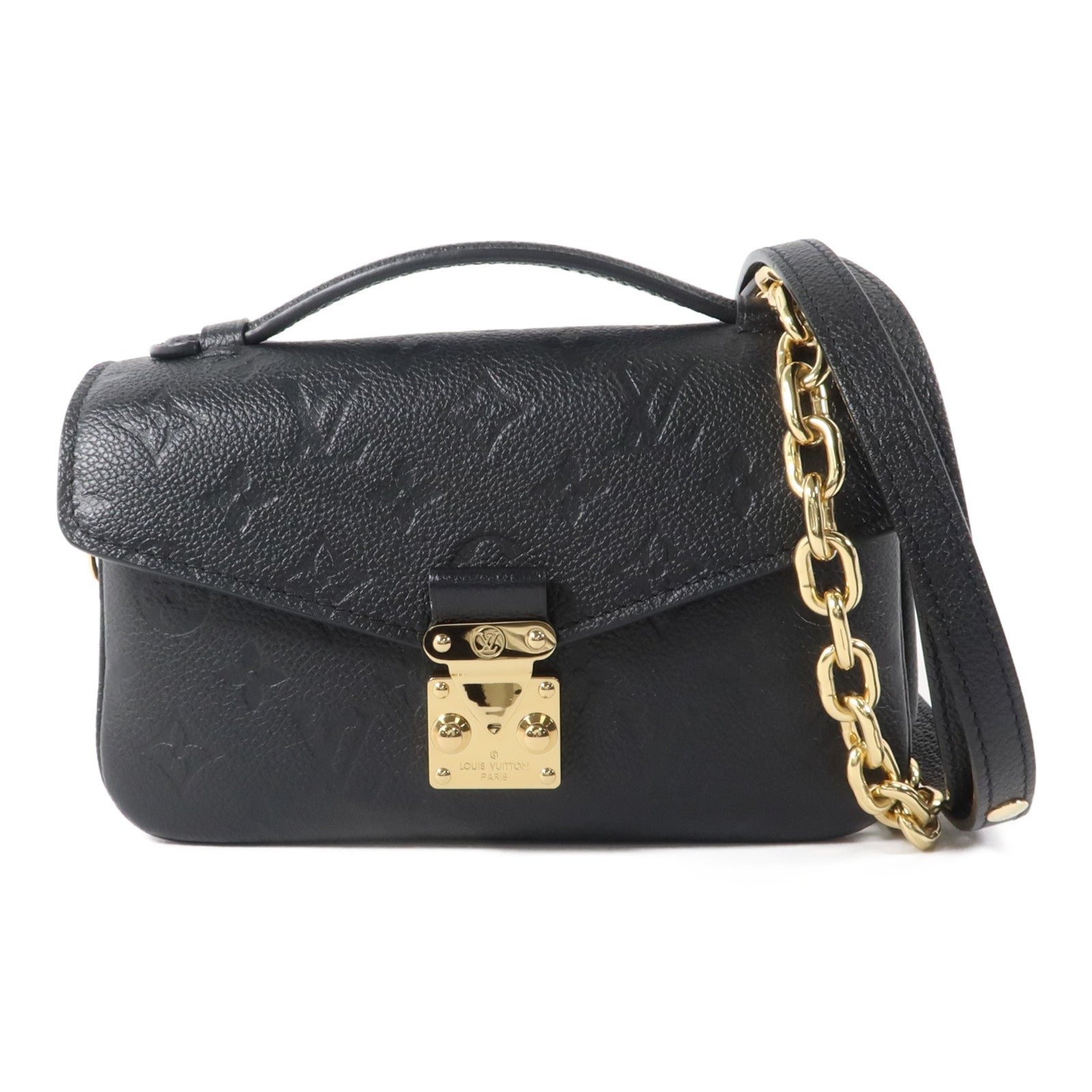 LOUIS VUITTON Monogram Empreinte Pochette Metis East West手挽肩背兩用袋
