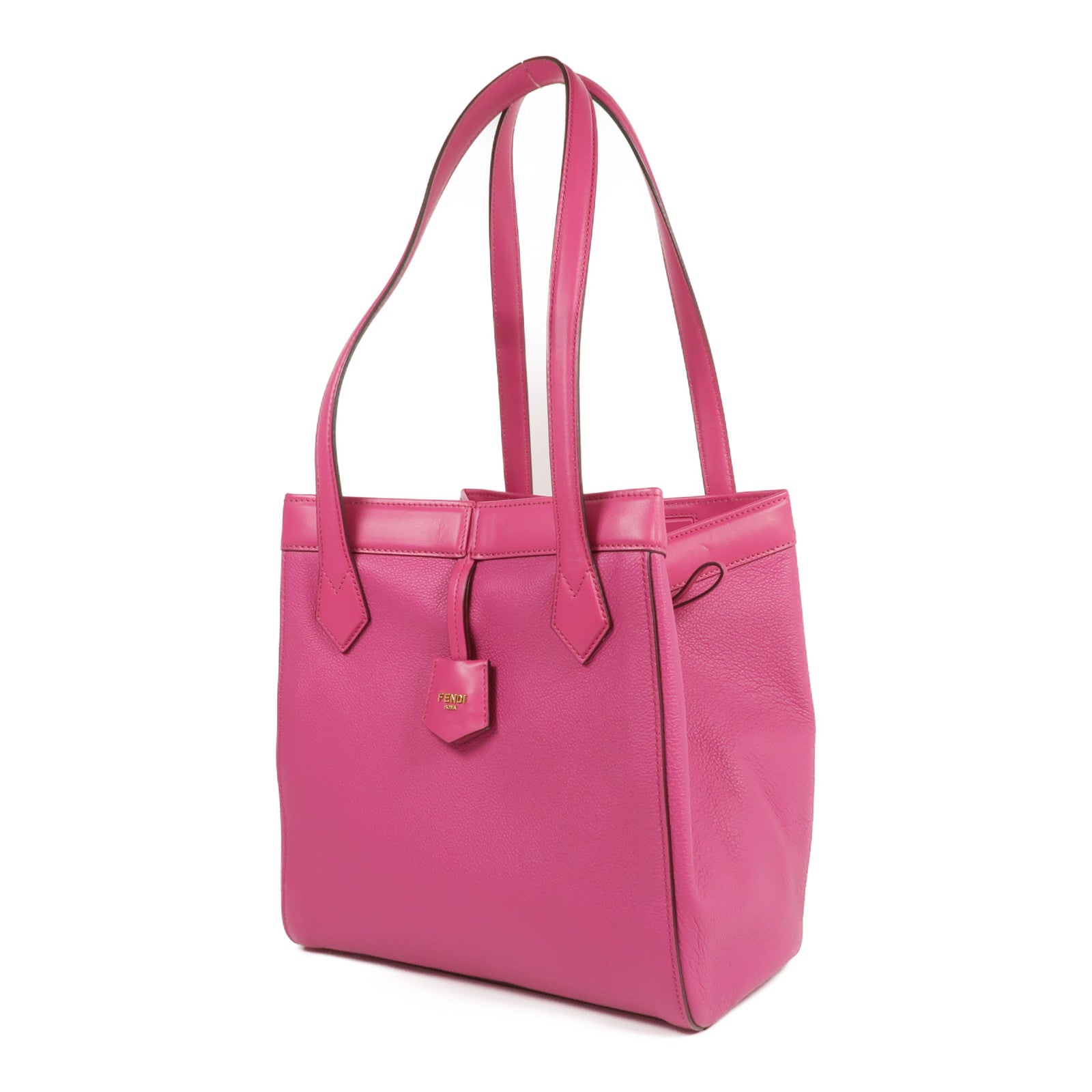 FENDI 牛皮皮革Origami Medium金扣肩背袋