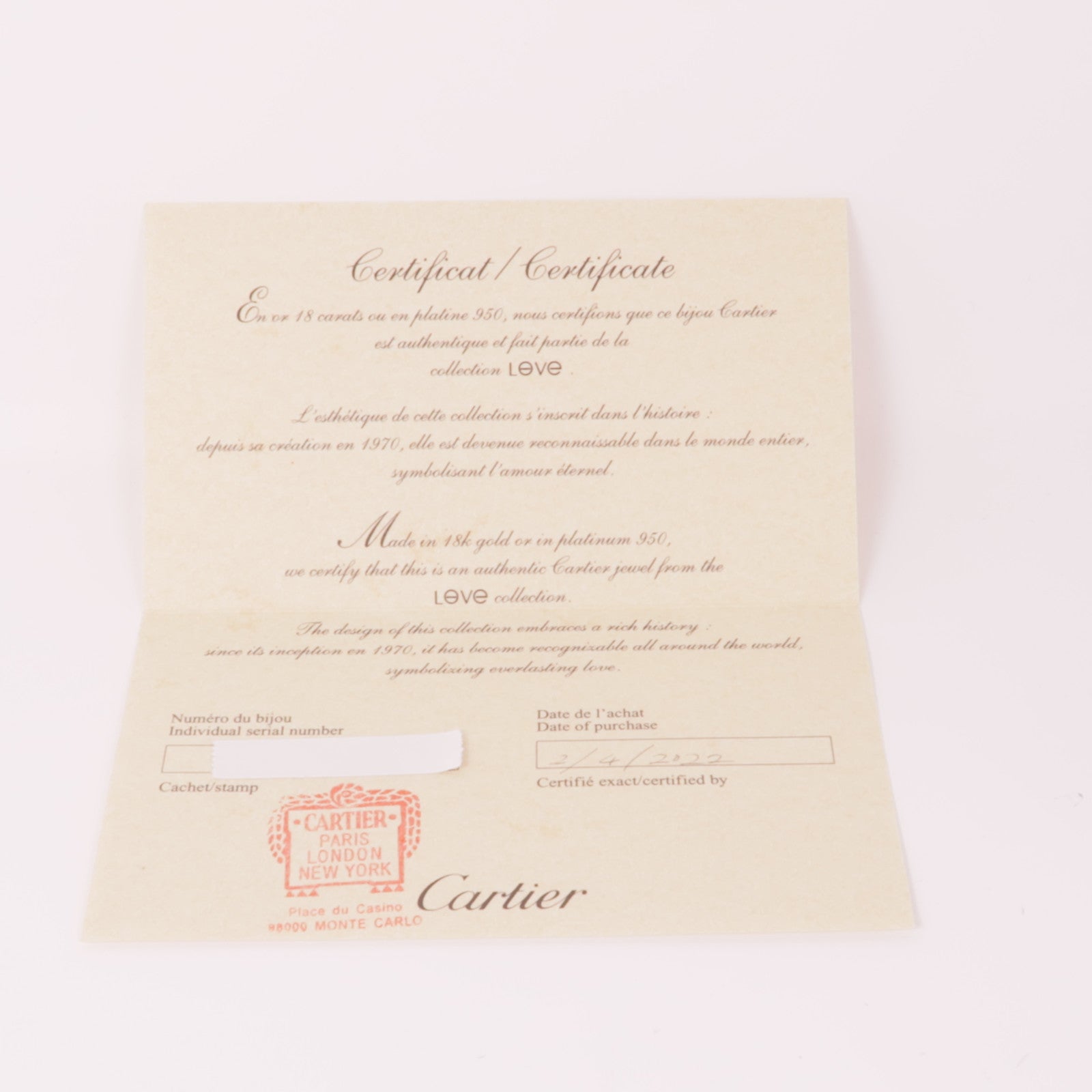 CARTIER 18K玫瑰金Love Bracelet Small Model Full Diamond鑽石手鐲Cartier#16