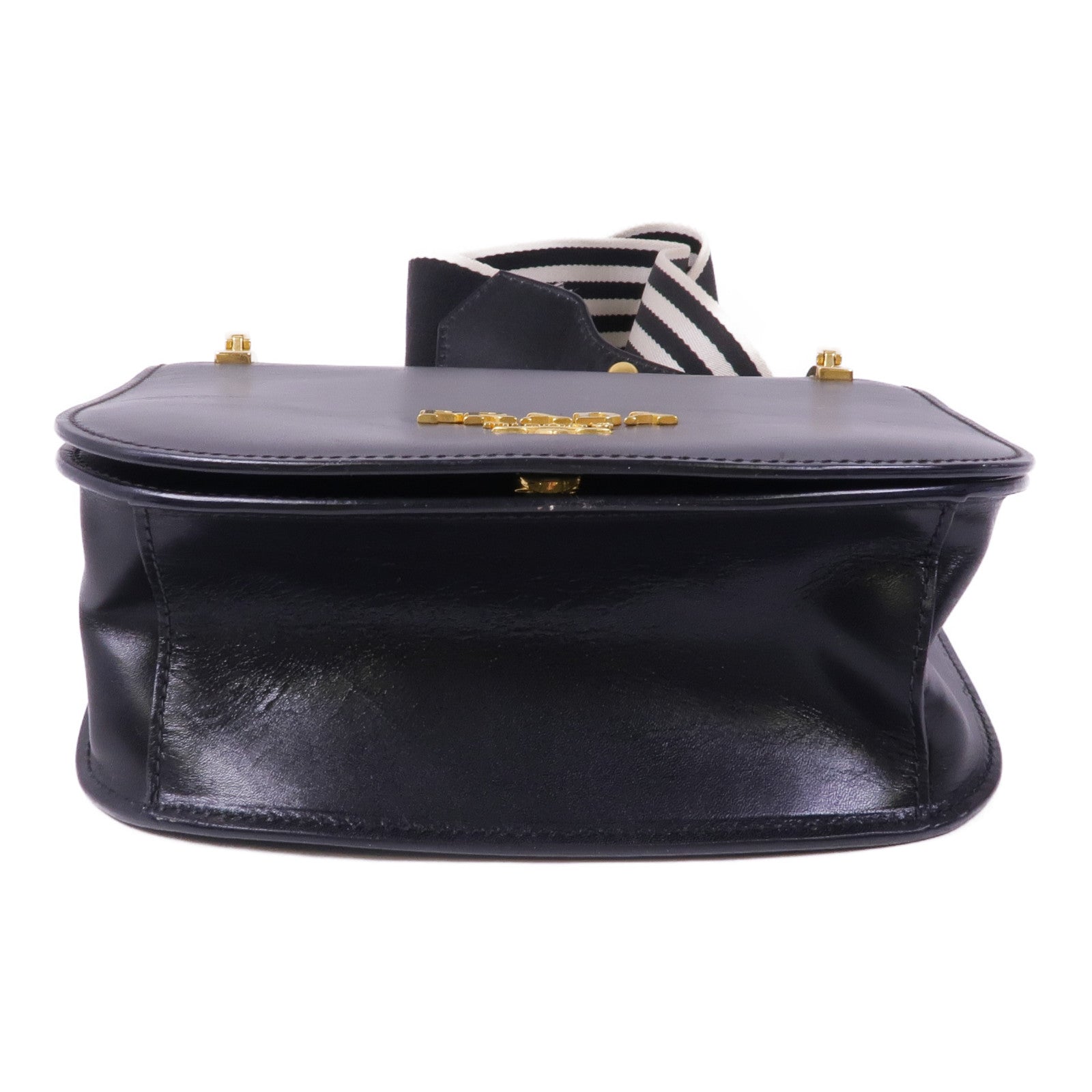 PRADA City Calf皮革Shoulder Bag金扣肩背袋