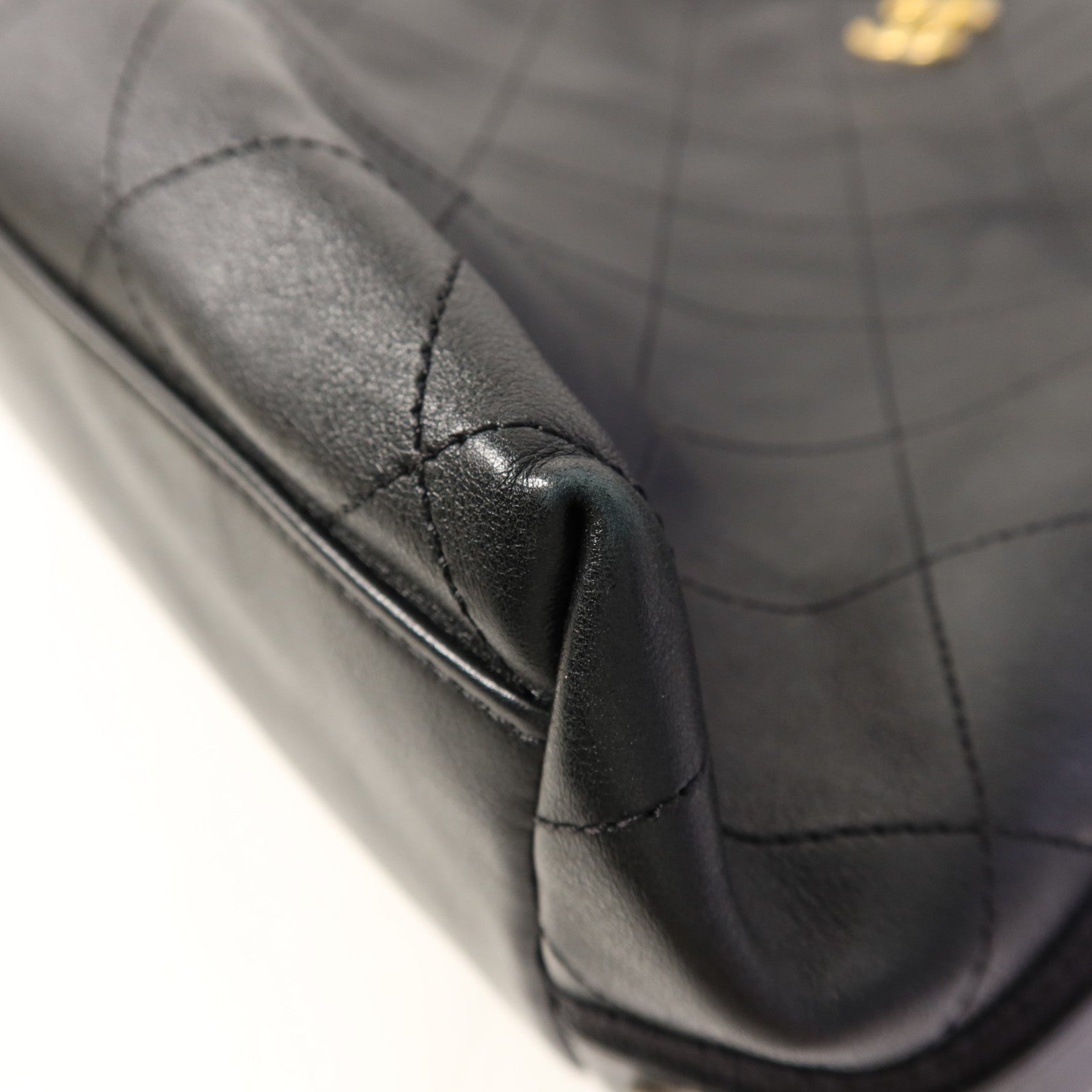 CHANEL 牛皮皮革2 Way Shoulder Bag金扣手挽肩背兩用袋