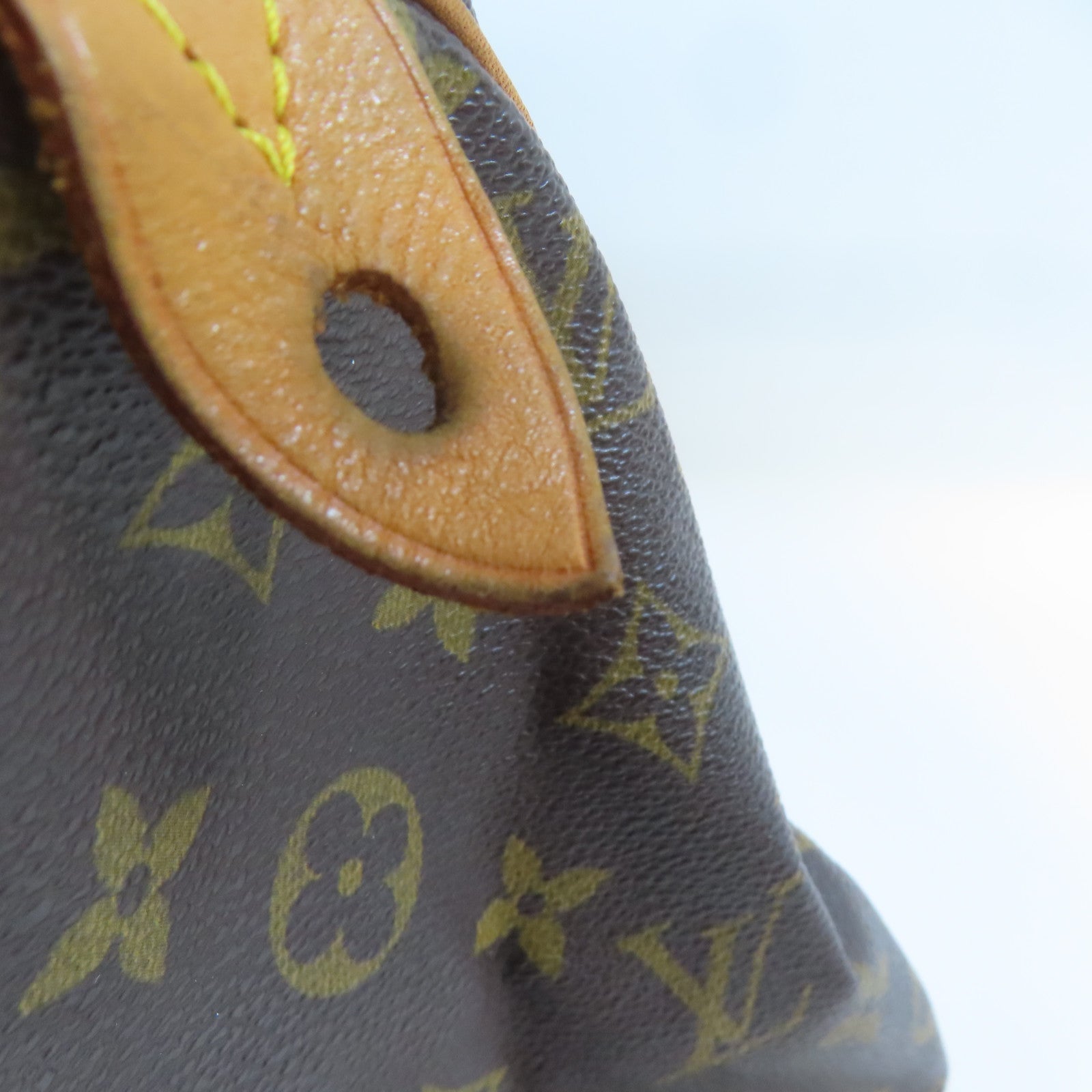 LOUIS VUITTON Monogram Speedy 30金扣手挽袋棕色