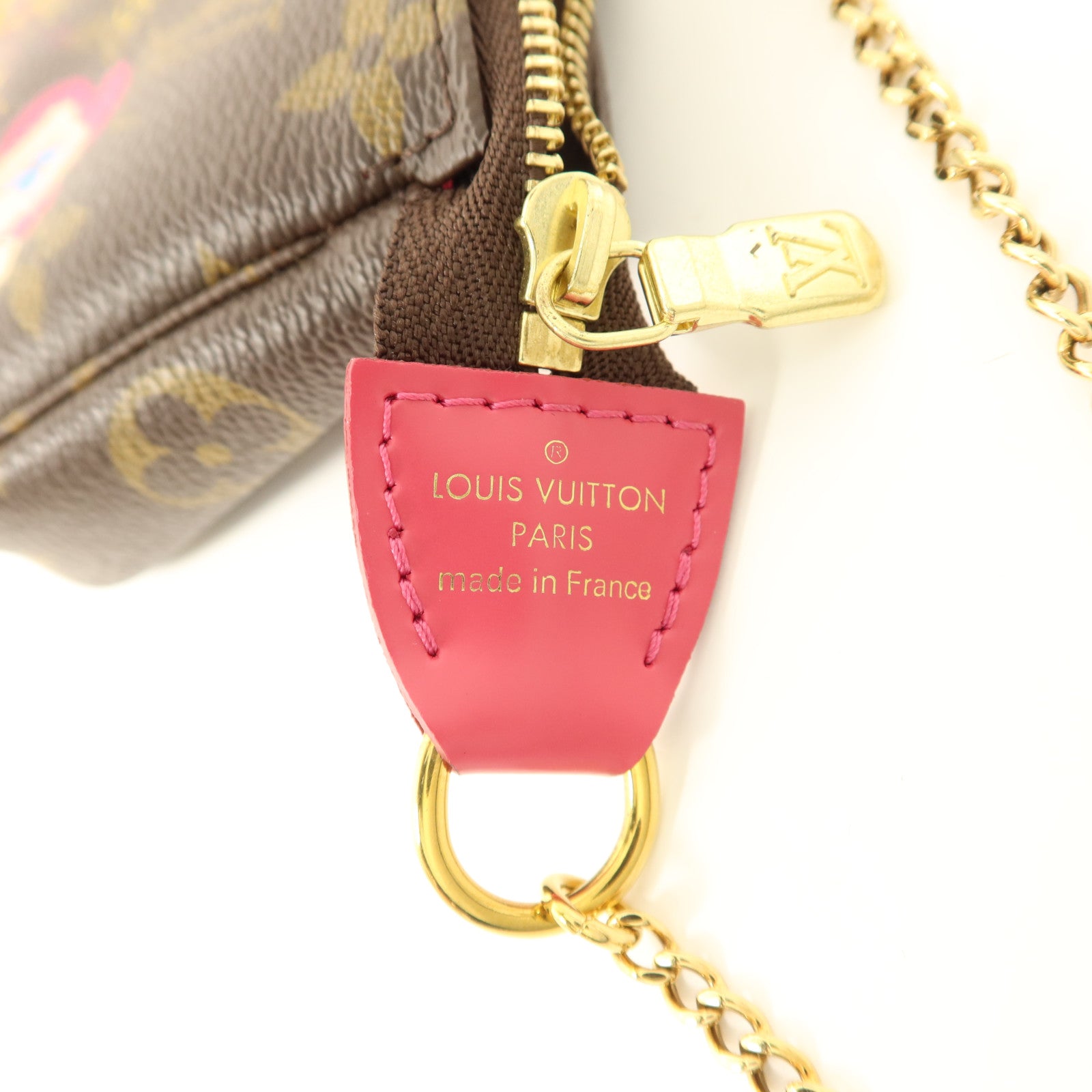 LOUIS VUITTON Monogram Mini Pochette Vivienne金扣肩背袋