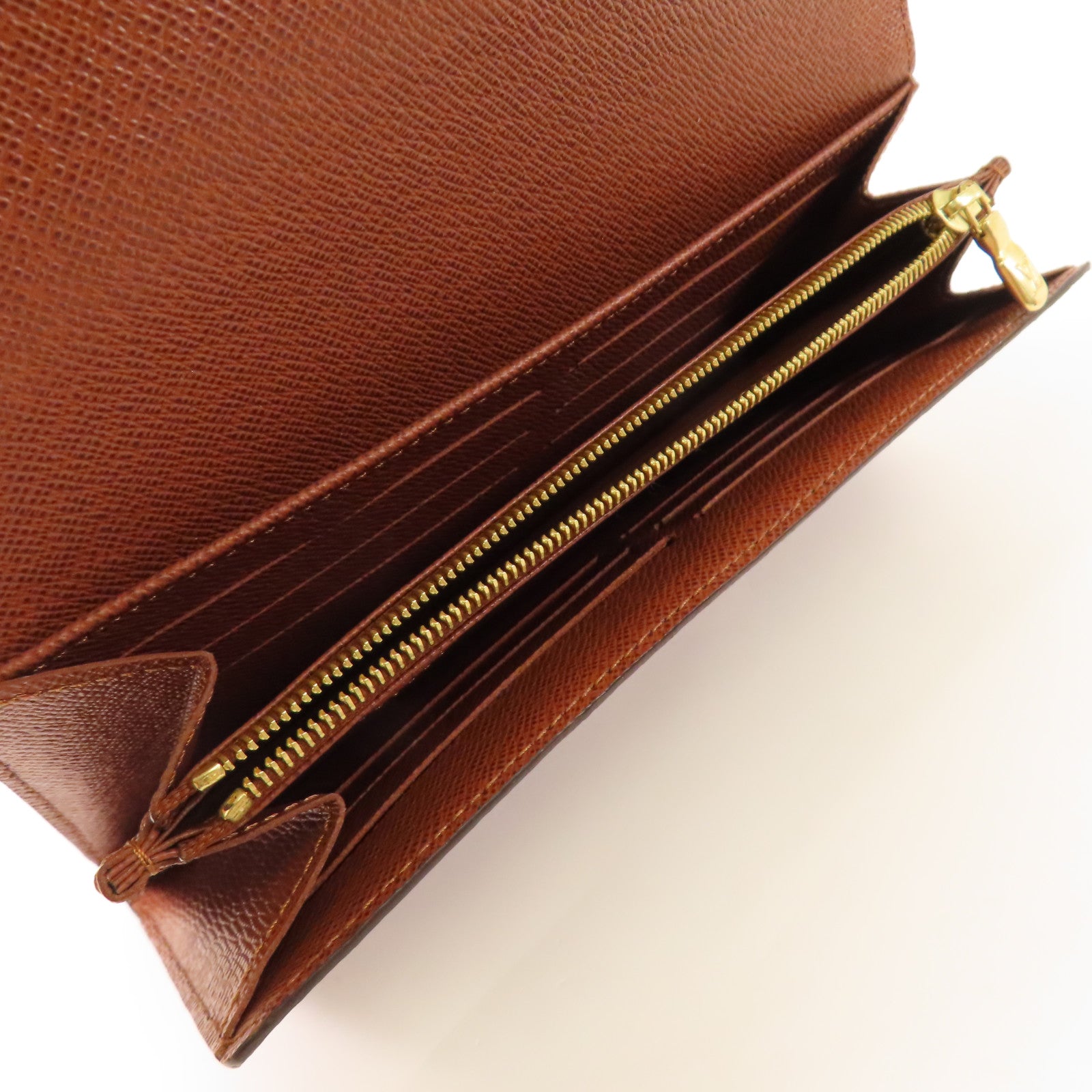 LOUIS VUITTON Monogram Long Wallet金扣長錢包