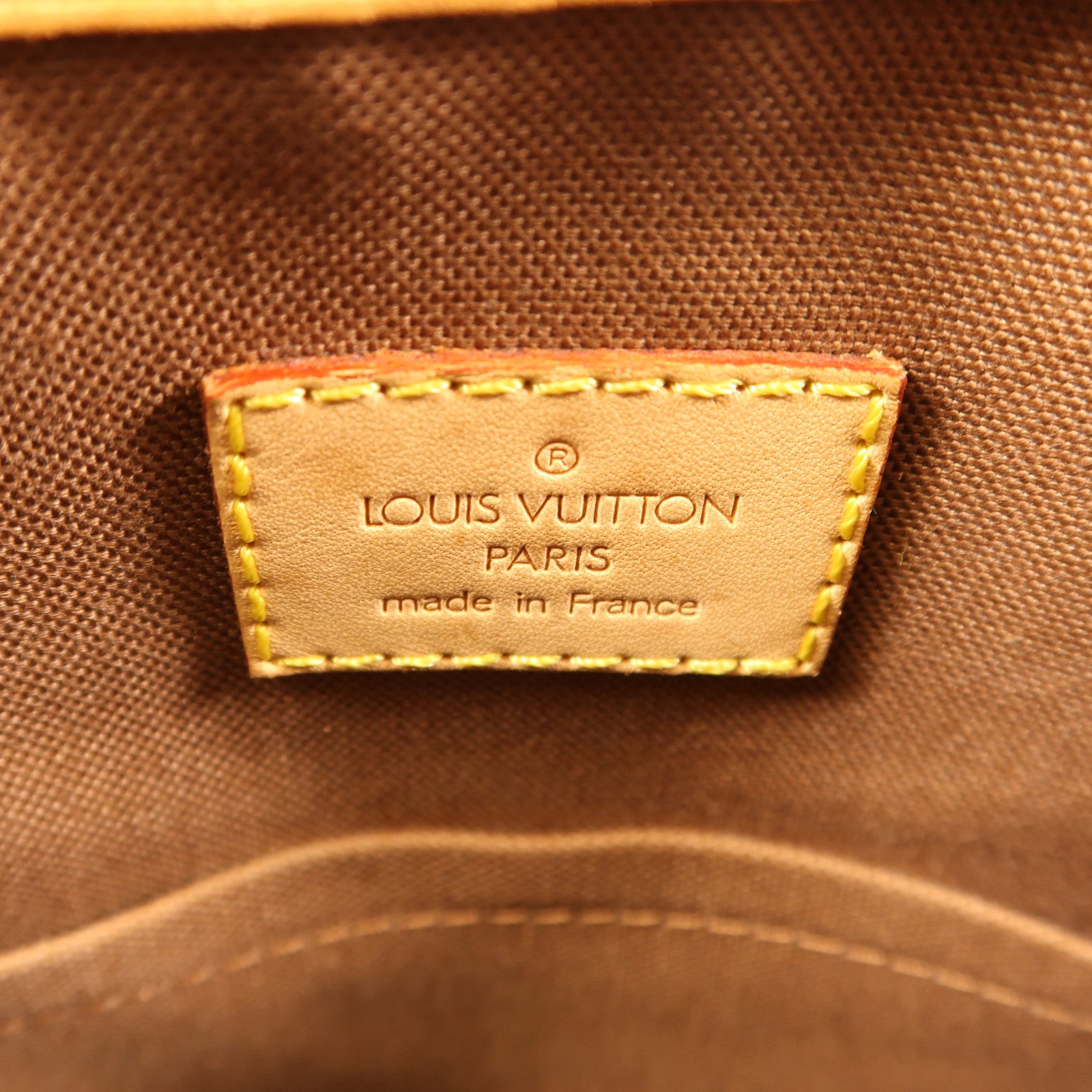 LOUIS VUITTON Monogram Batignolles金扣手挽袋