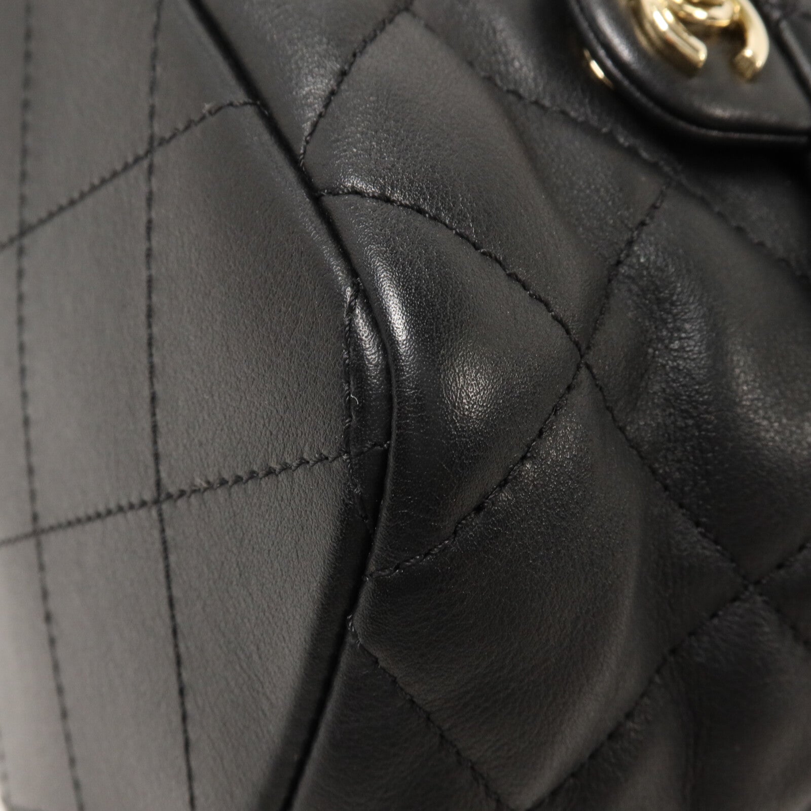 CHANEL 羊皮皮革Backpack鏈帶背包