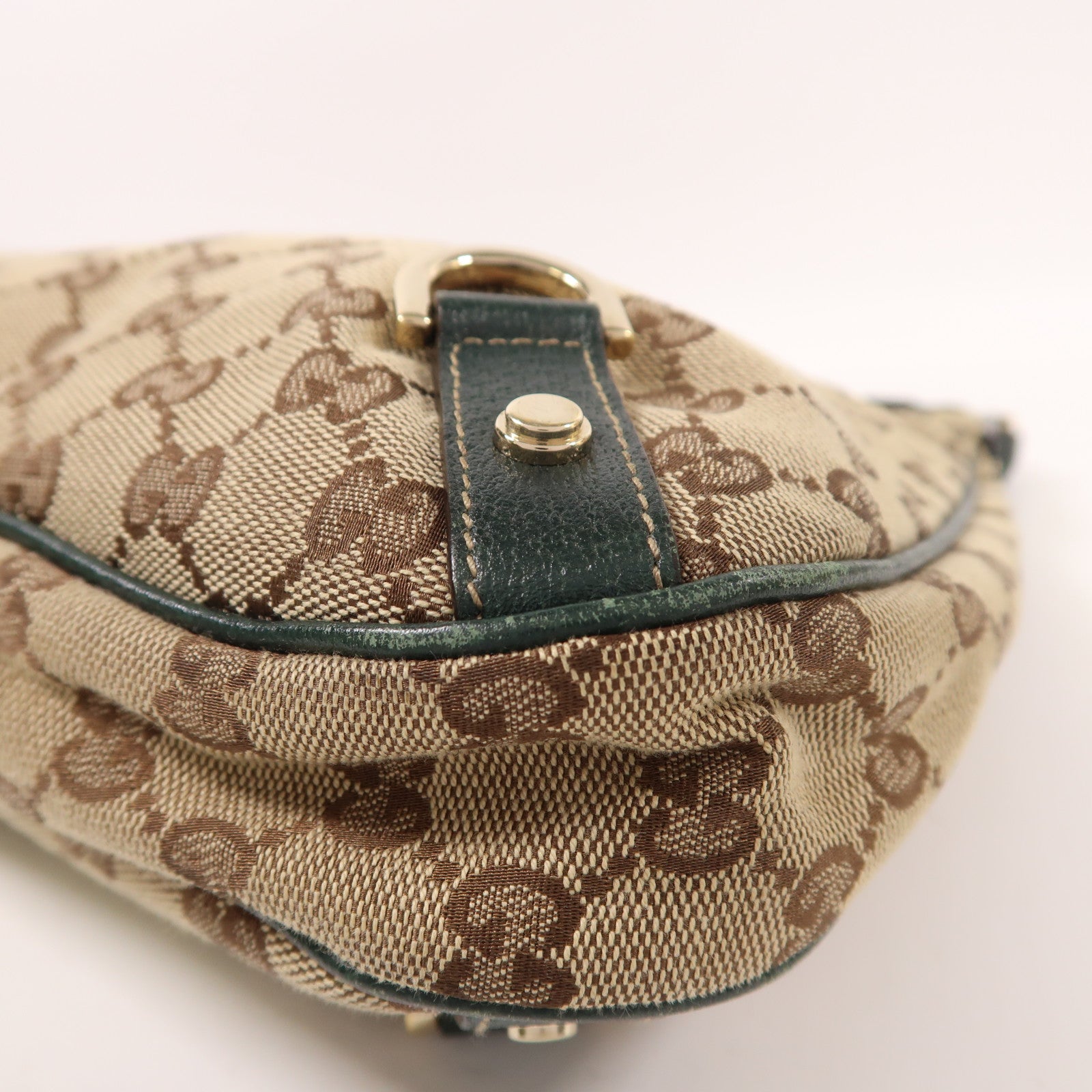 GUCCI 帆布Shoulder Bag金扣肩背袋