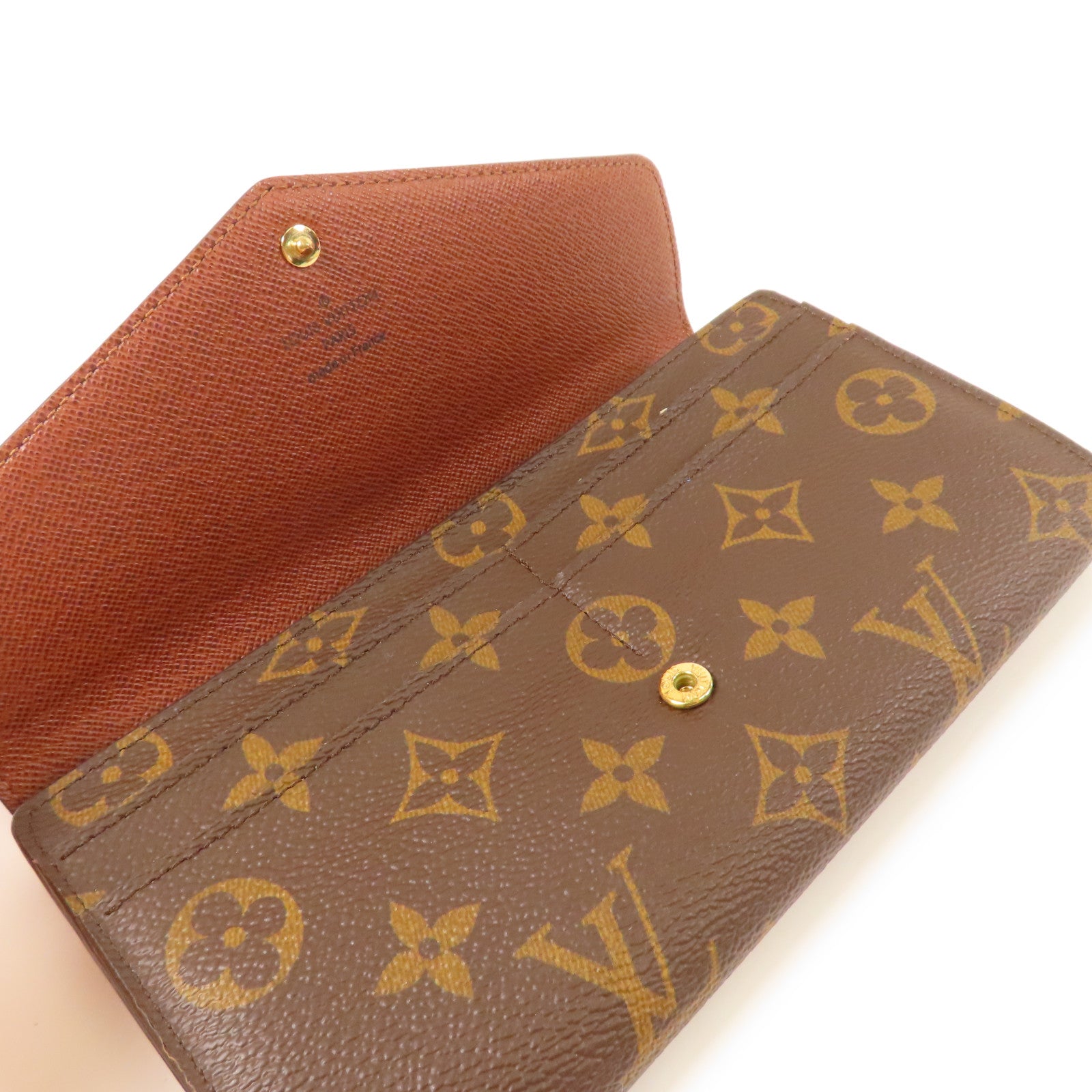 LOUIS VUITTON Monogram Long Wallet金扣長錢包
