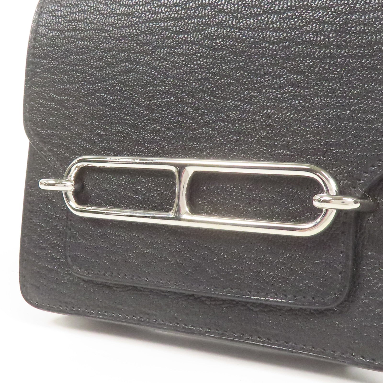 HERMES 【激減優惠】Chevre皮革Roulis Slim銀扣錢包