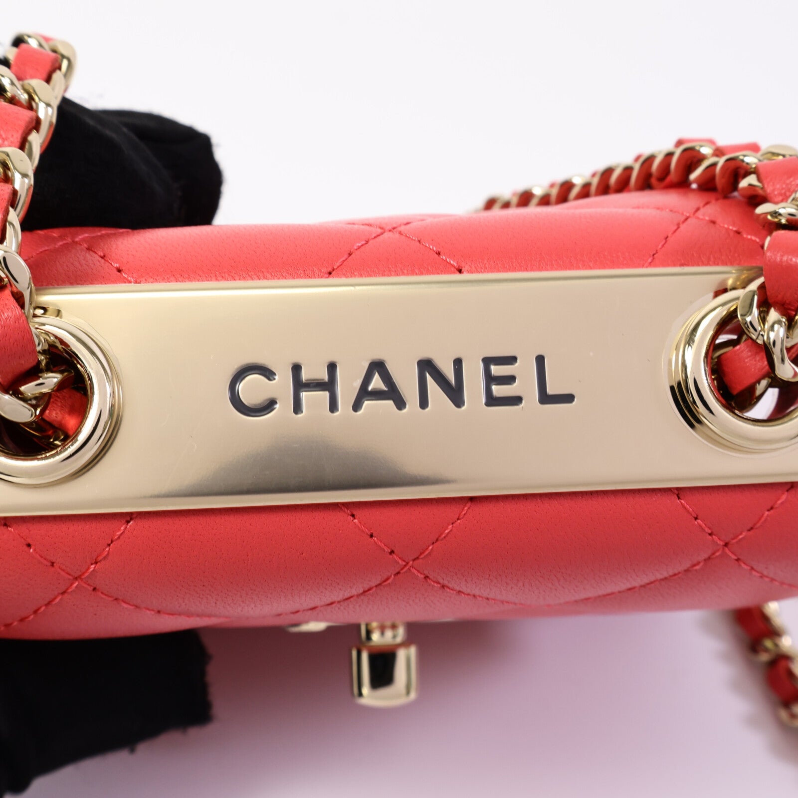 CHANEL 羊皮皮革Trendy CC Mini鏈帶肩背袋
