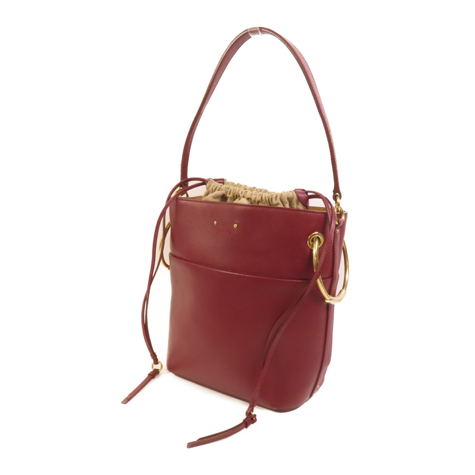 Chloe 牛皮皮革Roy Bag金扣手挽肩背兩用袋