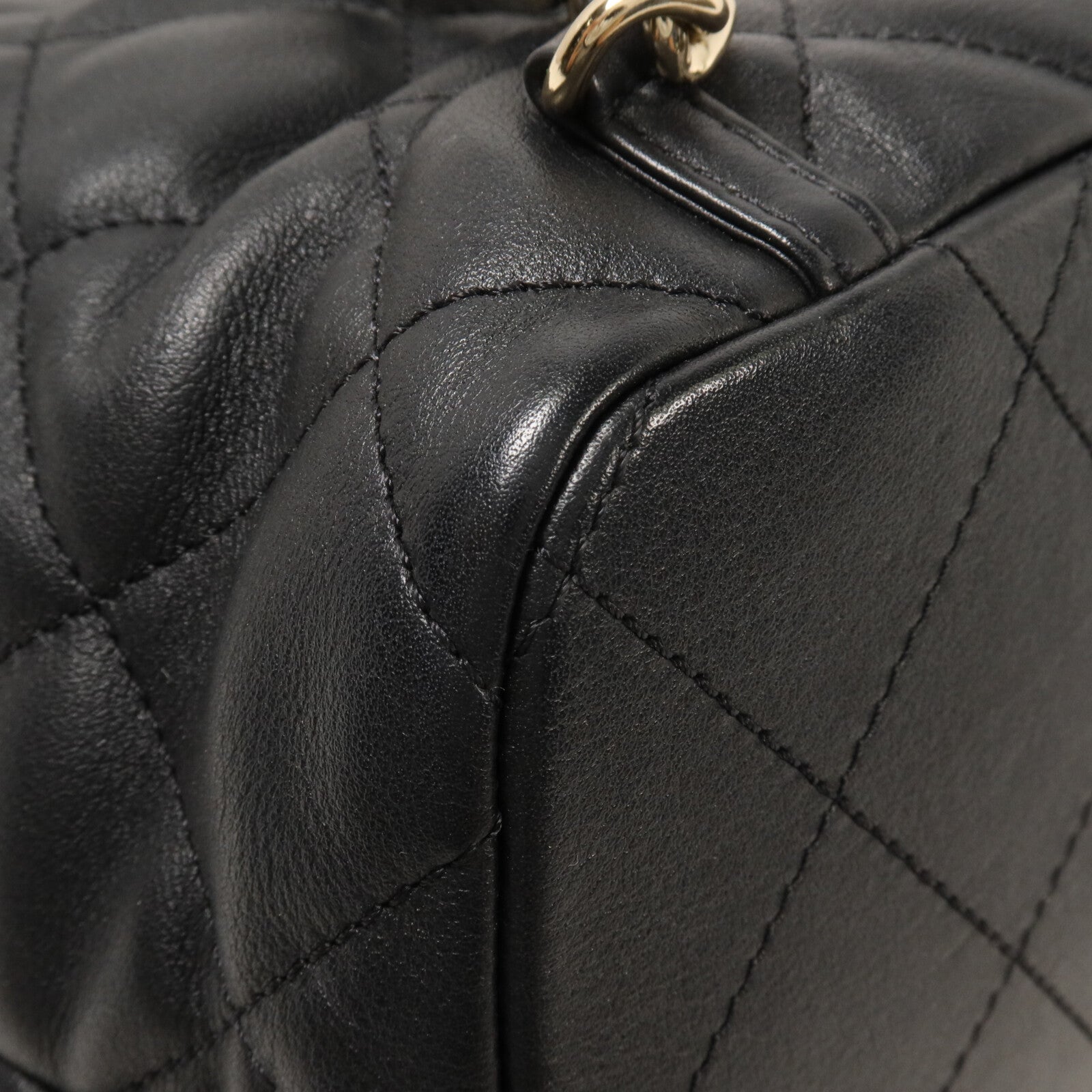 CHANEL 羊皮皮革Backpack鏈帶背包