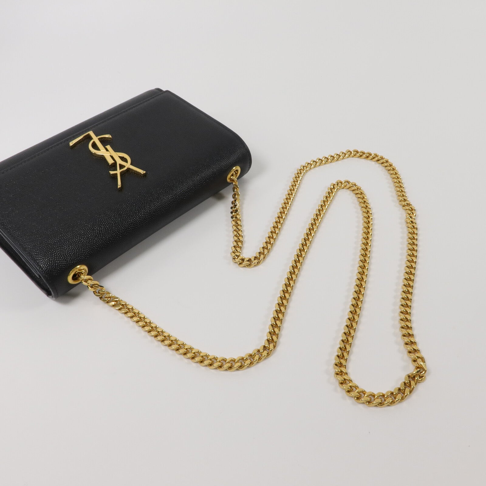 SAINT LAURENT 牛皮皮革Kate Small鏈帶肩背袋