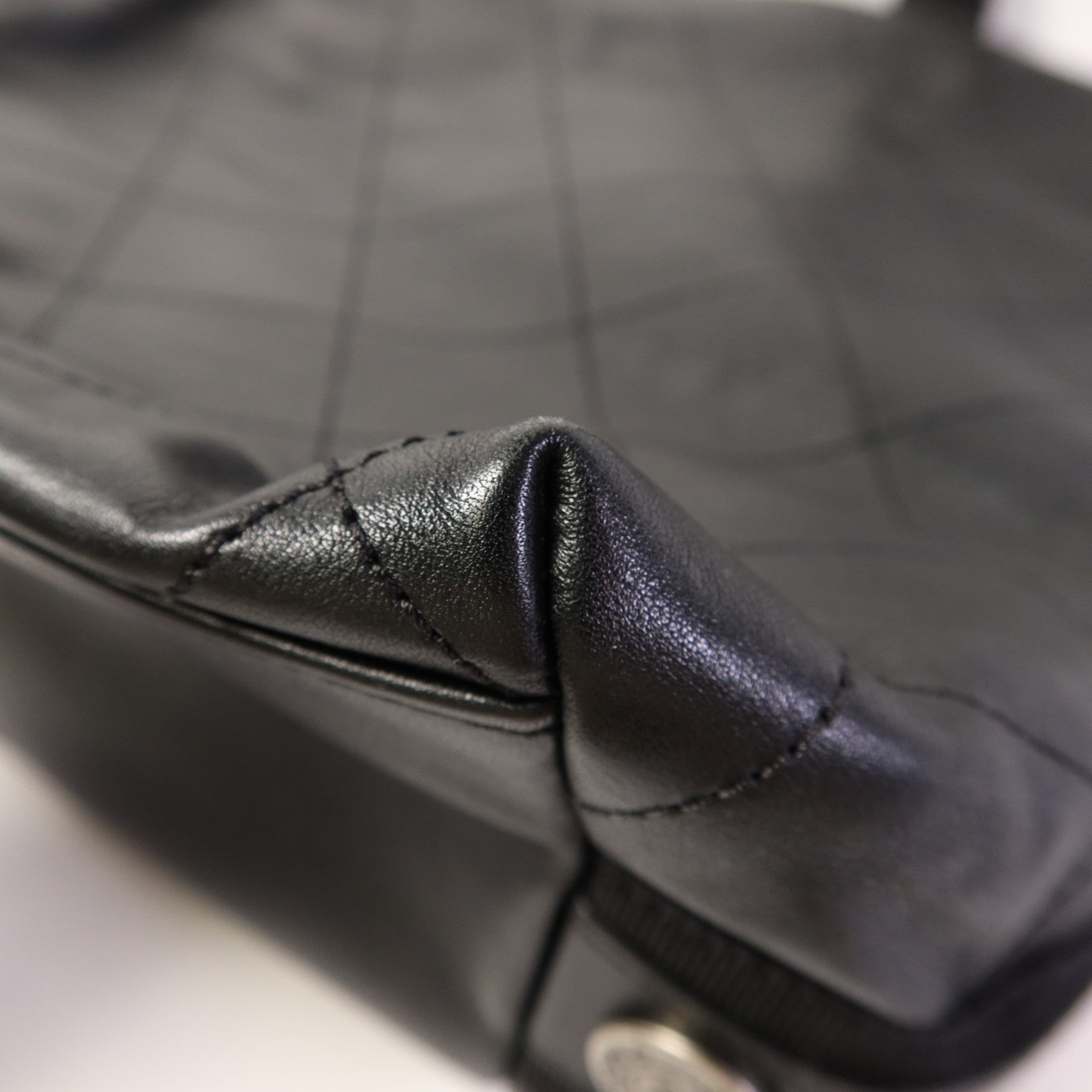 CHANEL 牛皮皮革2 Way Shoulder Bag金扣手挽肩背兩用袋