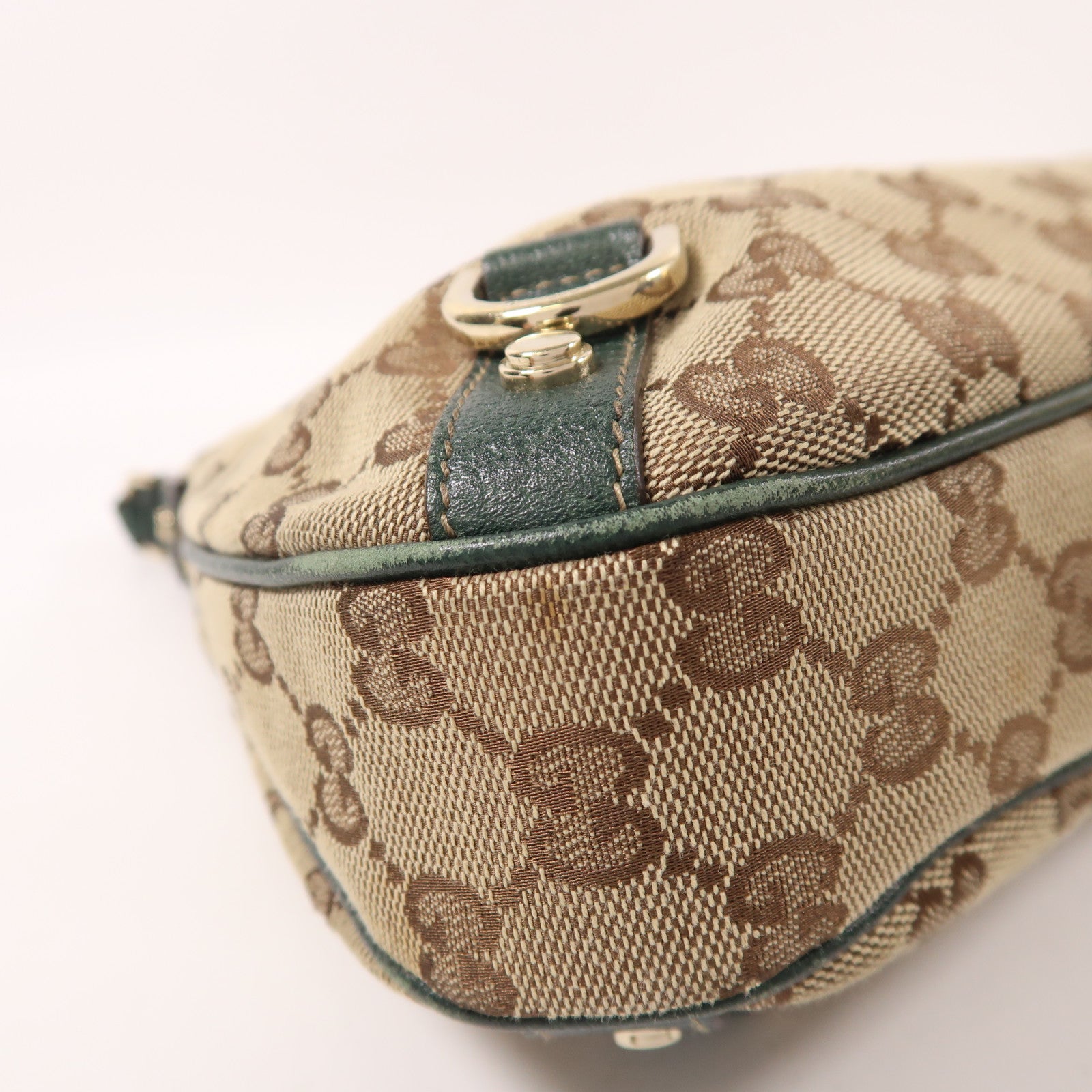 GUCCI 帆布Shoulder Bag金扣肩背袋