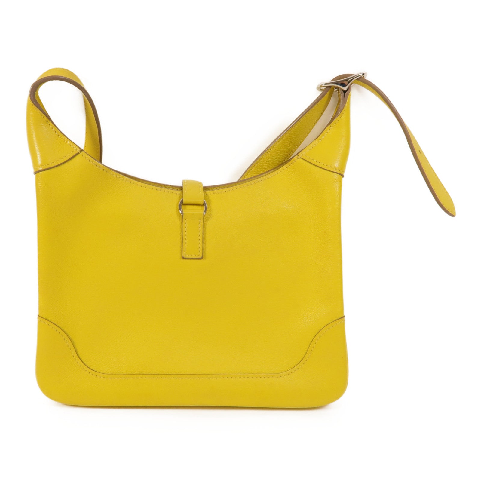 HERMES Evercolor皮革Trim Duo 24肩背袋Lime