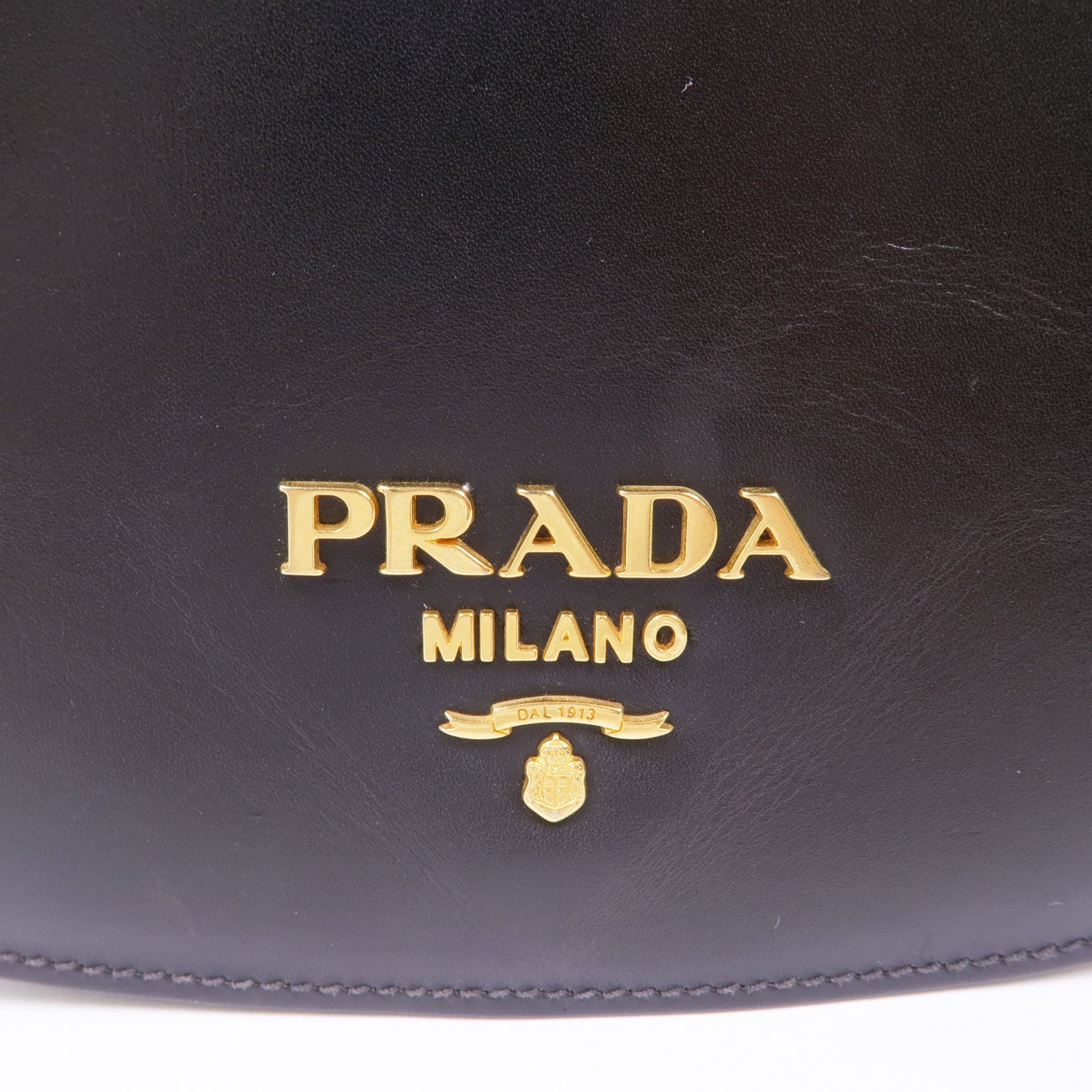 PRADA City Calf皮革Shoulder Bag金扣肩背袋