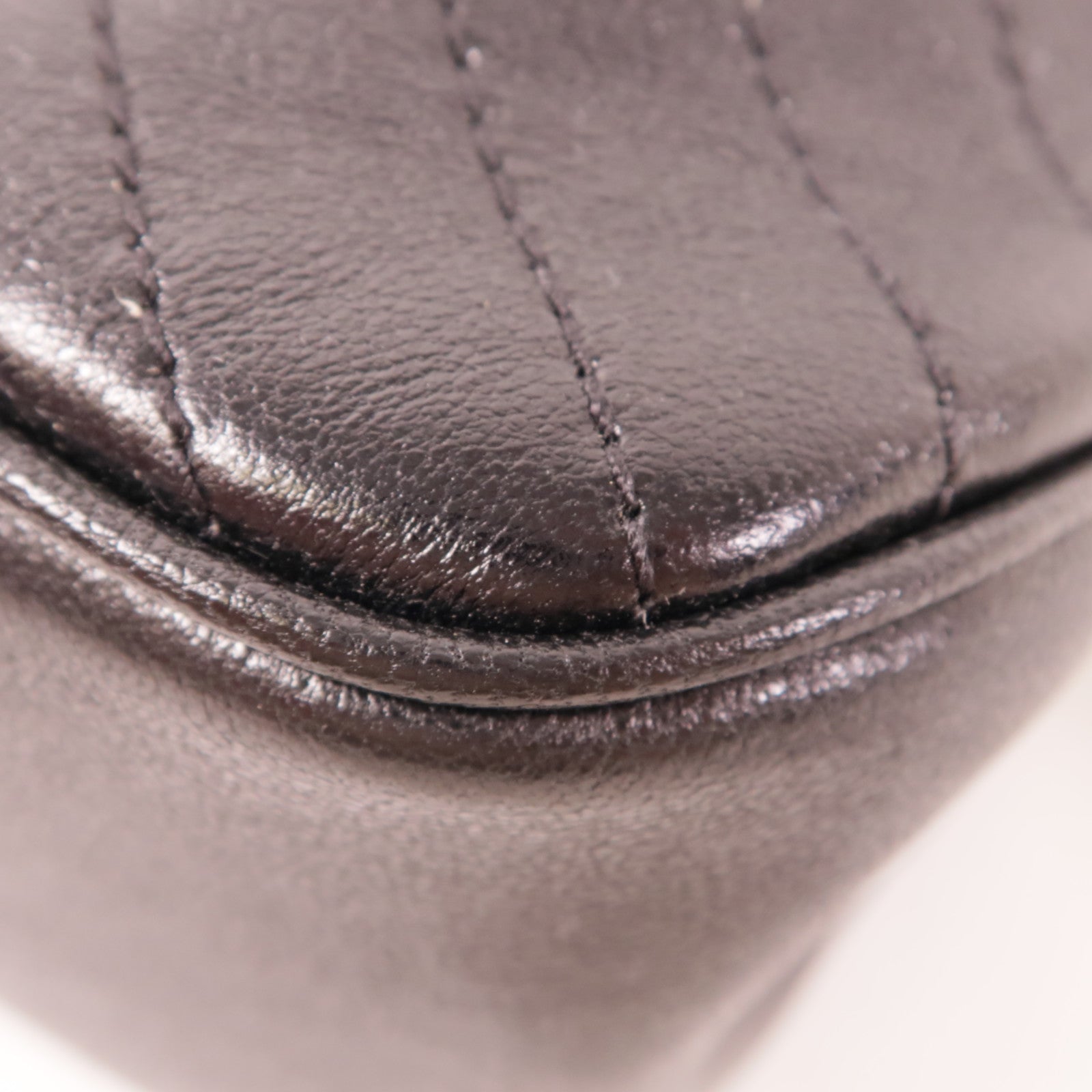 GUCCI GG SHW Blondie Mini Bucket 2 Way Chain Shoulder Bag Calfskin Leather