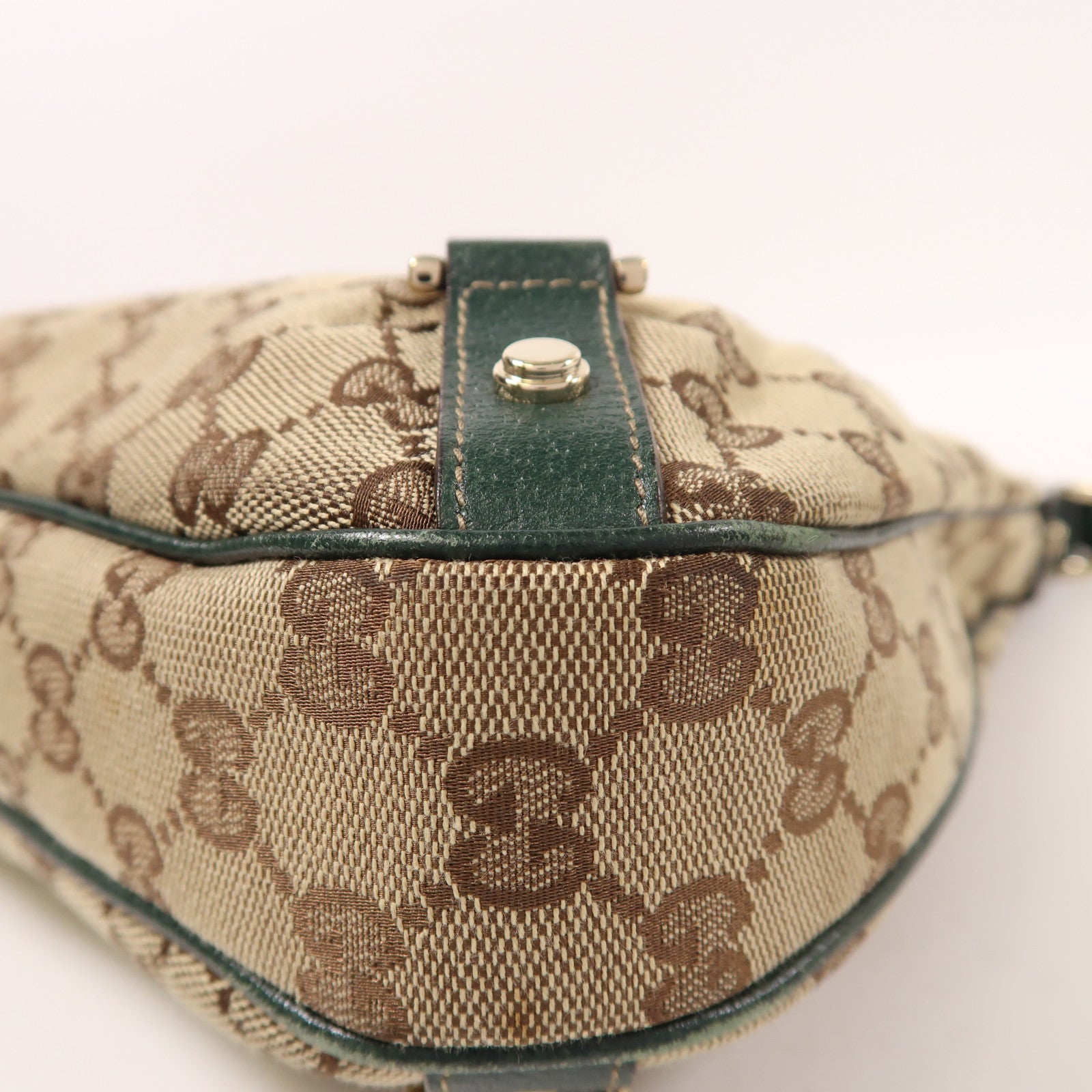 GUCCI 帆布Shoulder Bag金扣肩背袋
