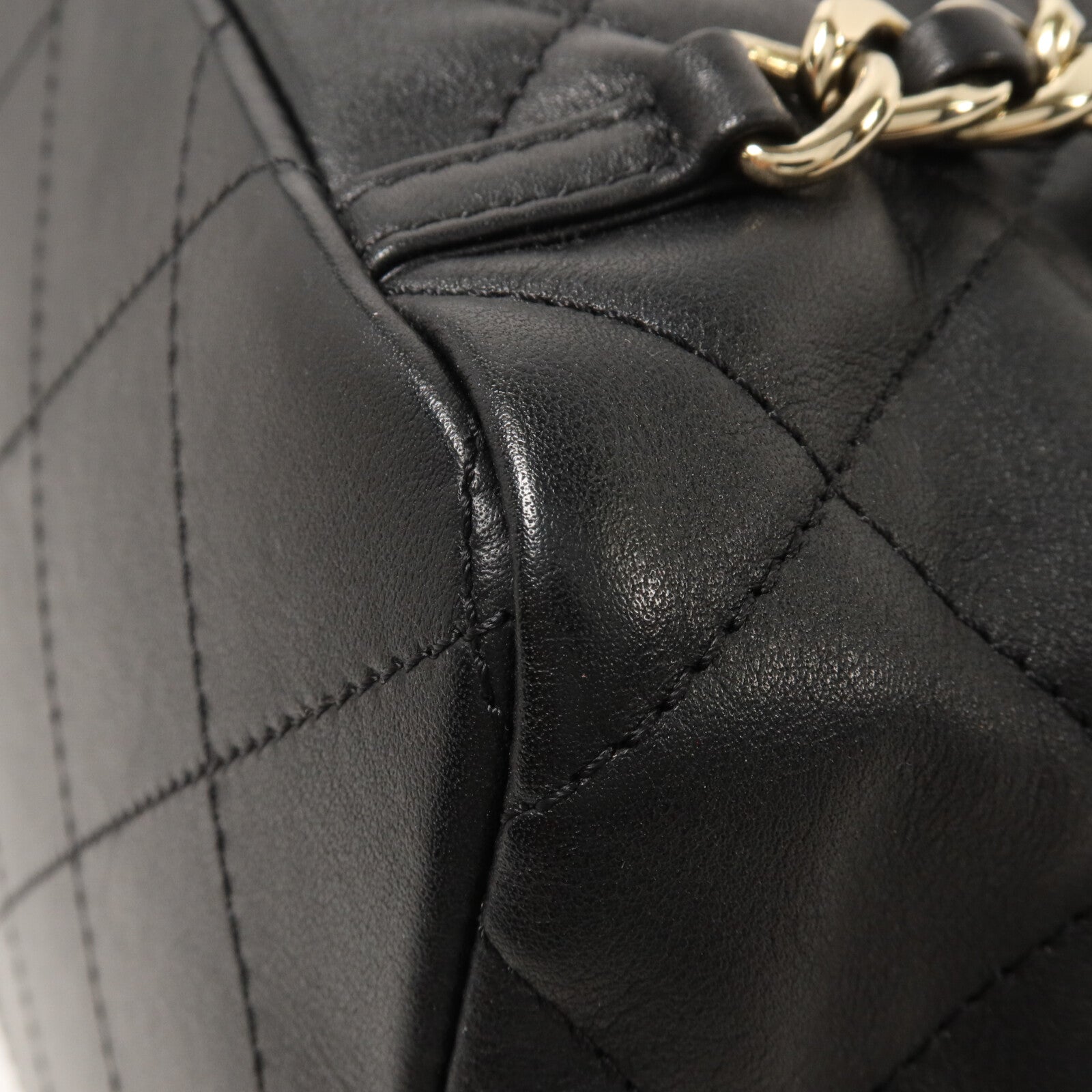 CHANEL 羊皮皮革Backpack鏈帶背包