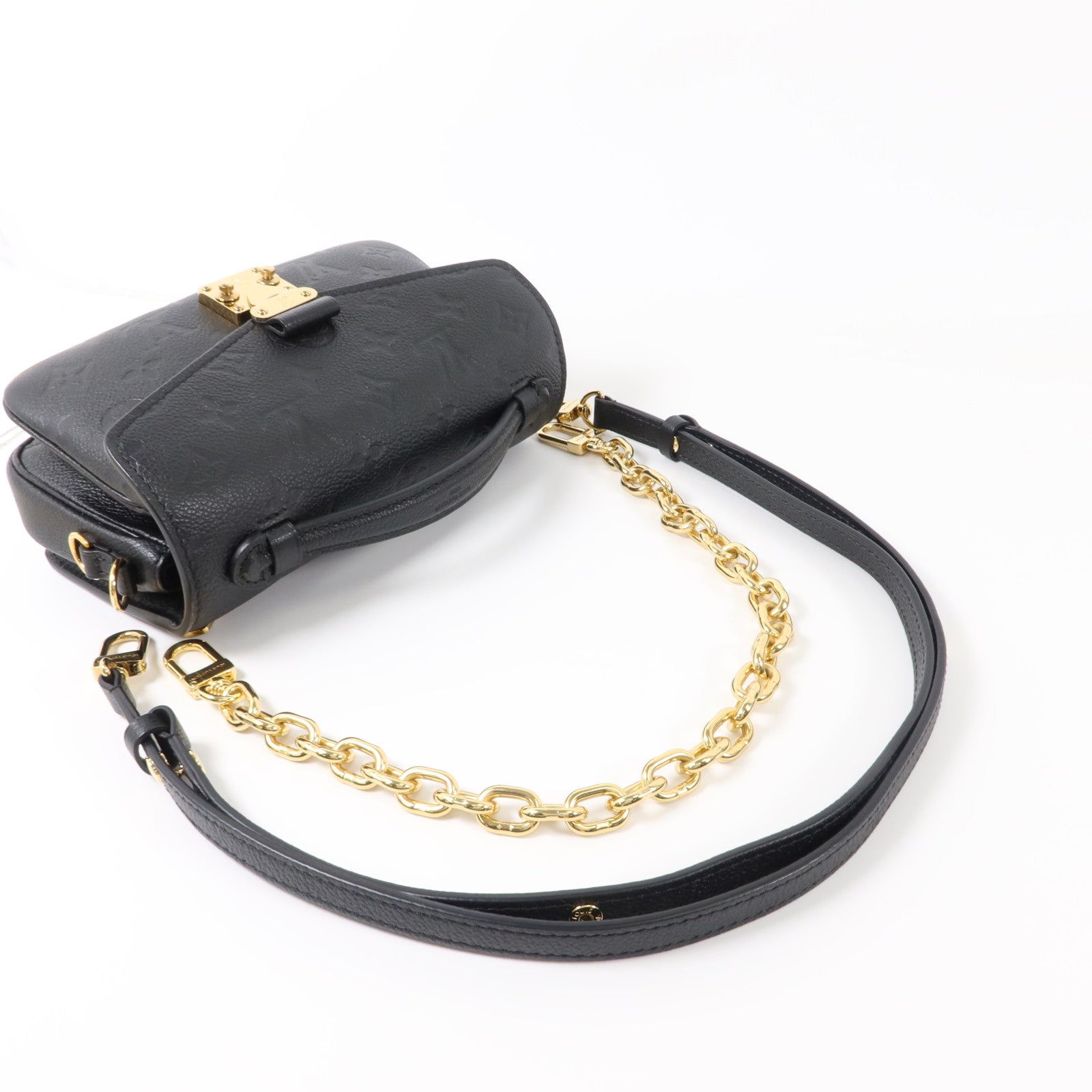 LOUIS VUITTON Monogram Empreinte Pochette Metis East West手挽肩背兩用袋
