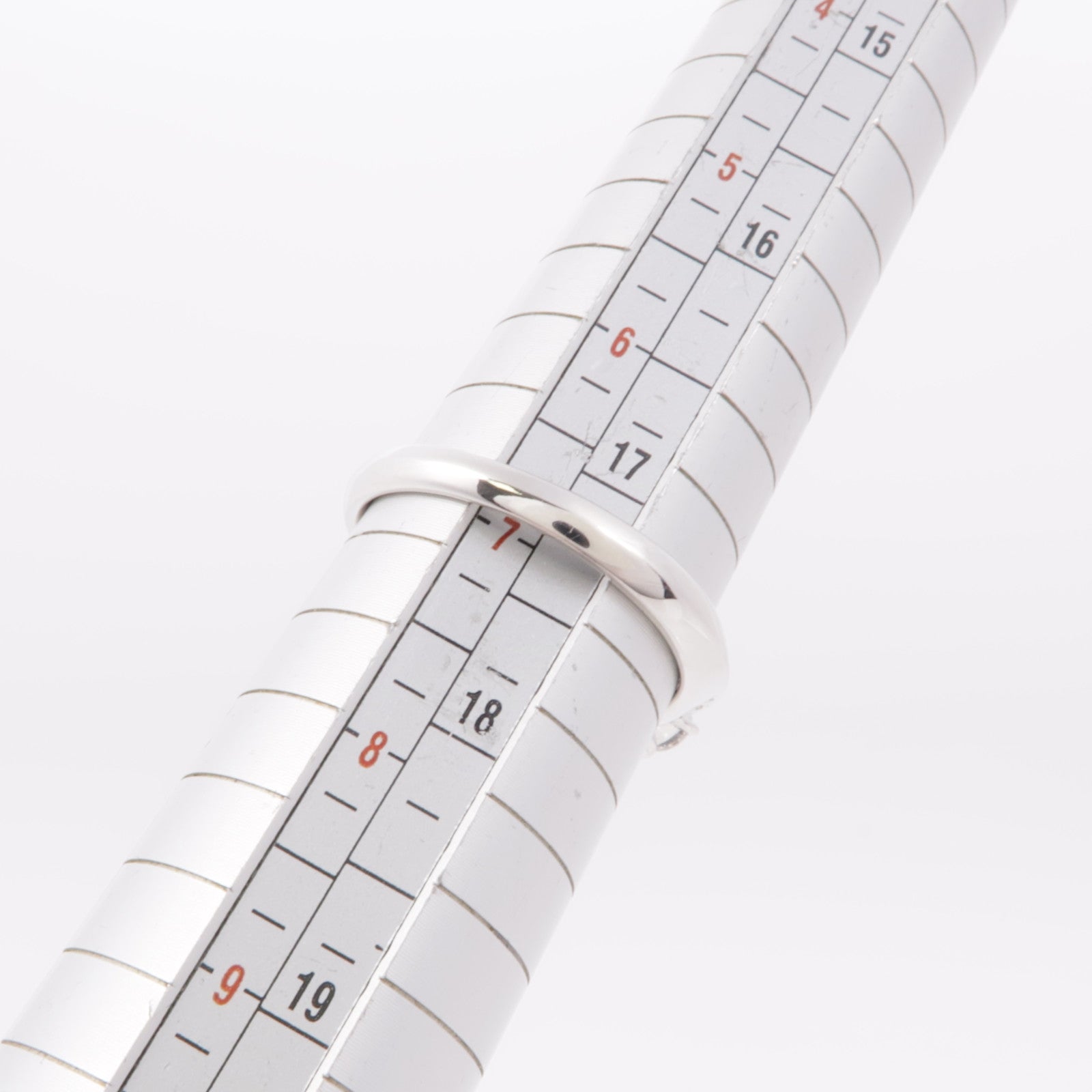 JEWELRY 【激減優惠】PT900鉑金Ruby Diamond Ring紅寶石/鑽石戒指US#7