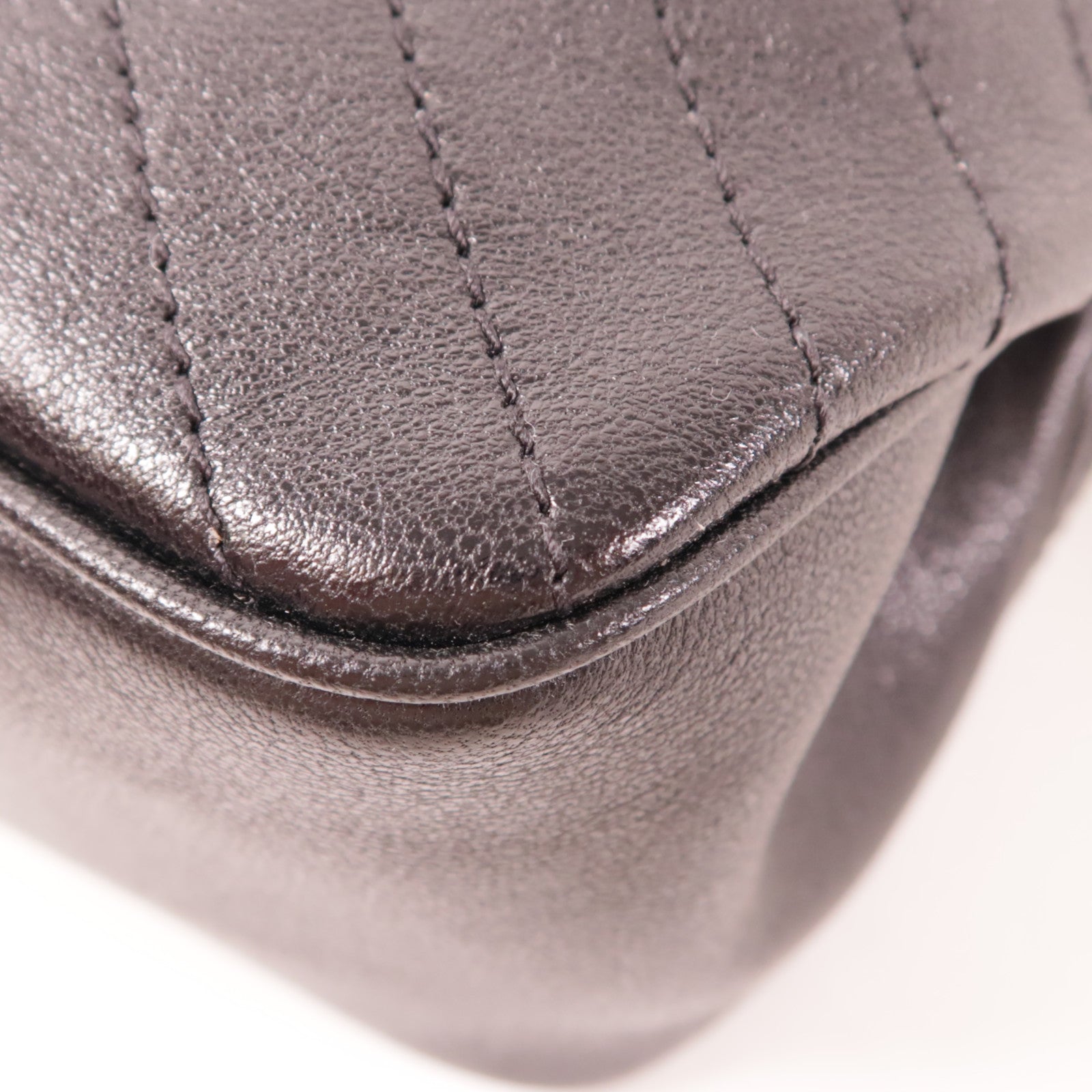 GUCCI GG SHW Blondie Mini Bucket 2 Way Chain Shoulder Bag Calfskin Leather Black