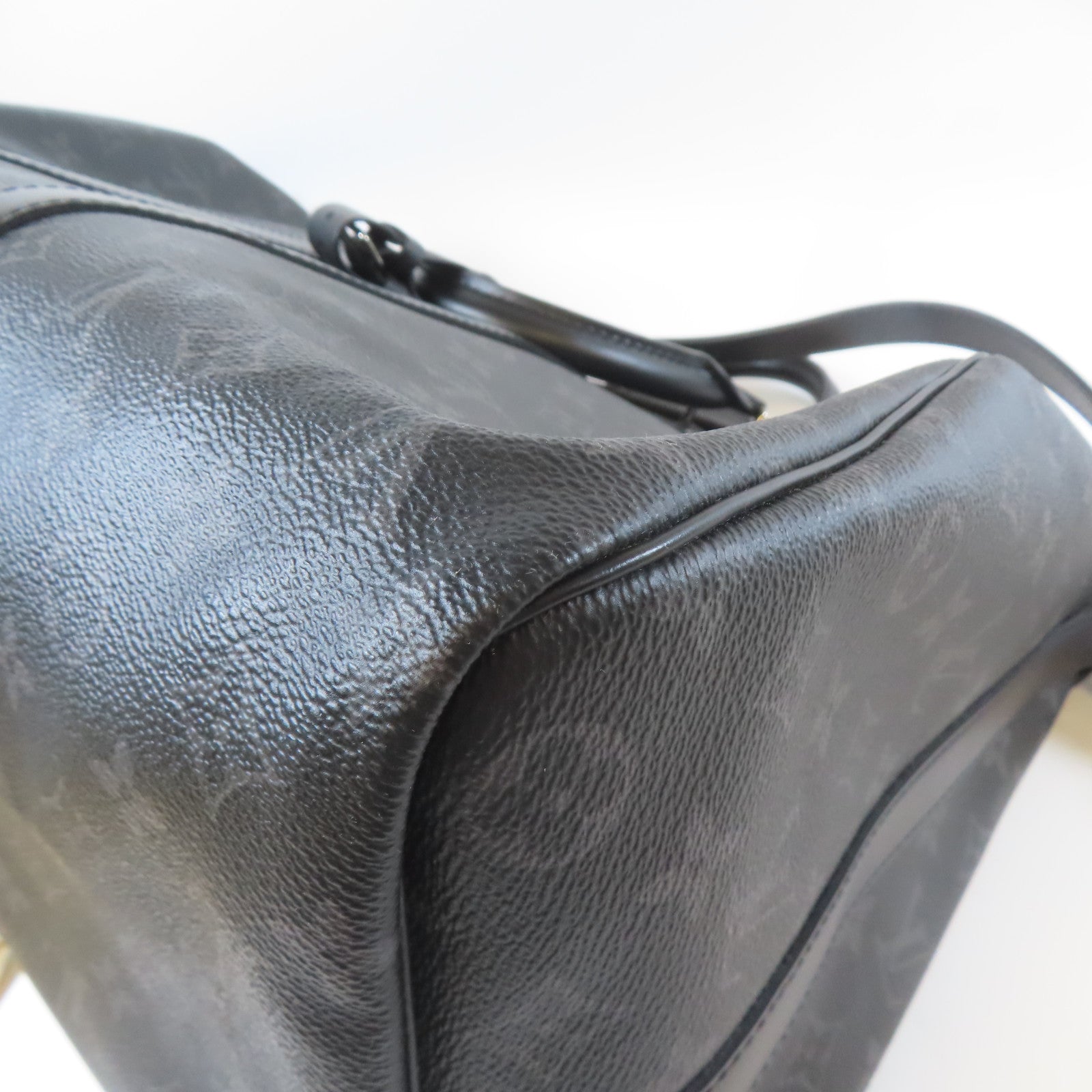 LOUIS VUITTON 【激減優惠】Monogram Eclipse Keepall Bandouliere 45銀扣手挽肩背兩用袋黑色