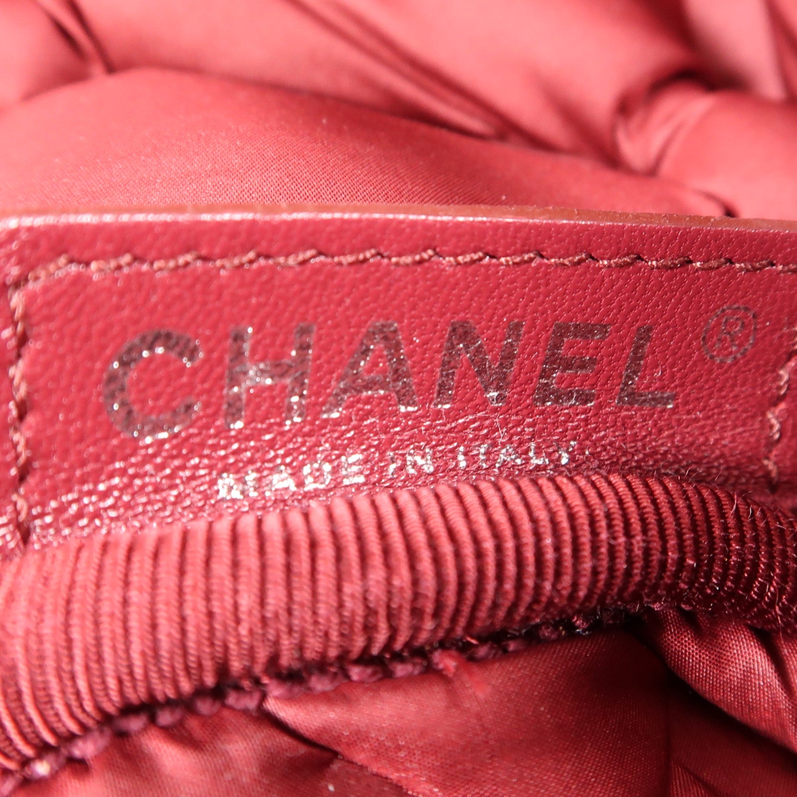 CHANEL CC SHW Shoulder Bag Calfskin Leather Black