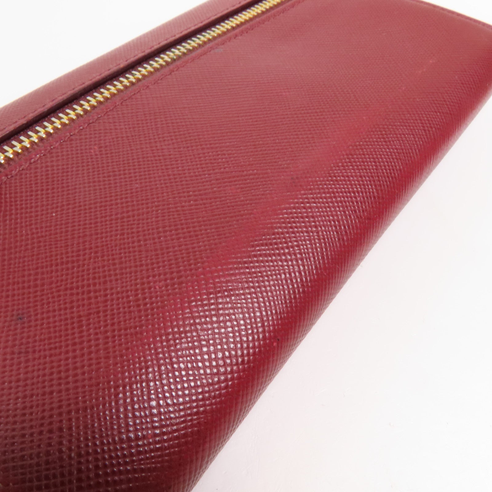 PRADA 牛皮皮革Long Wallet金扣長錢包