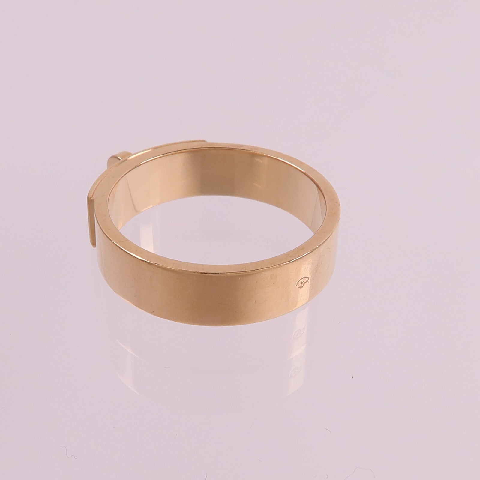 HERMES 18K玫瑰金Kelly Ring鑽石戒指