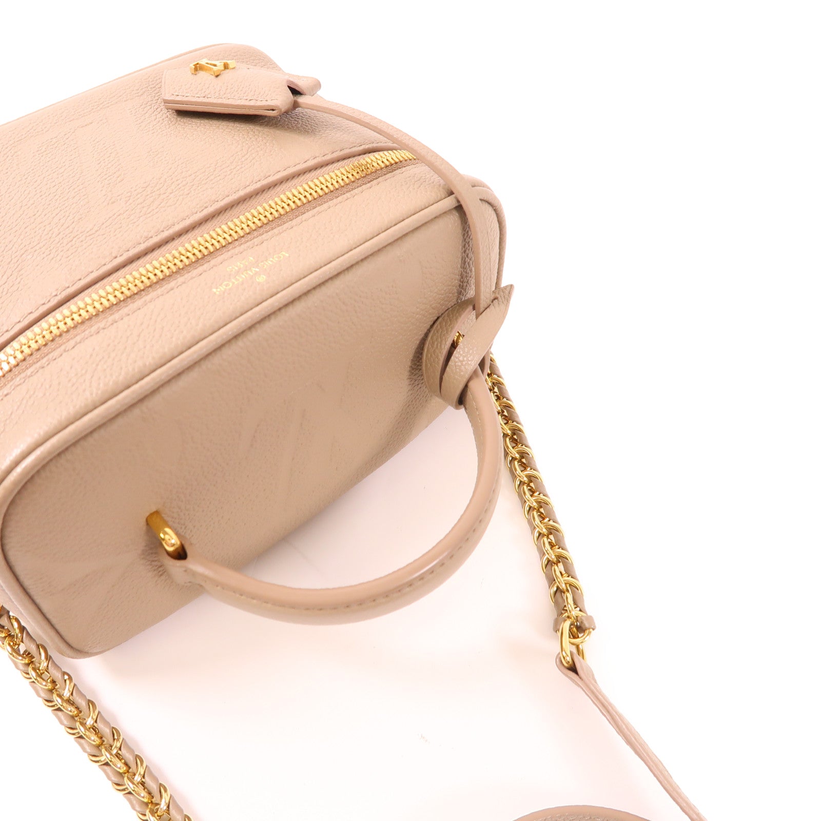 LOUIS VUITTON LV GHW Vanity PM 2 Way Bag M45608 Monogram Empreinte Beige