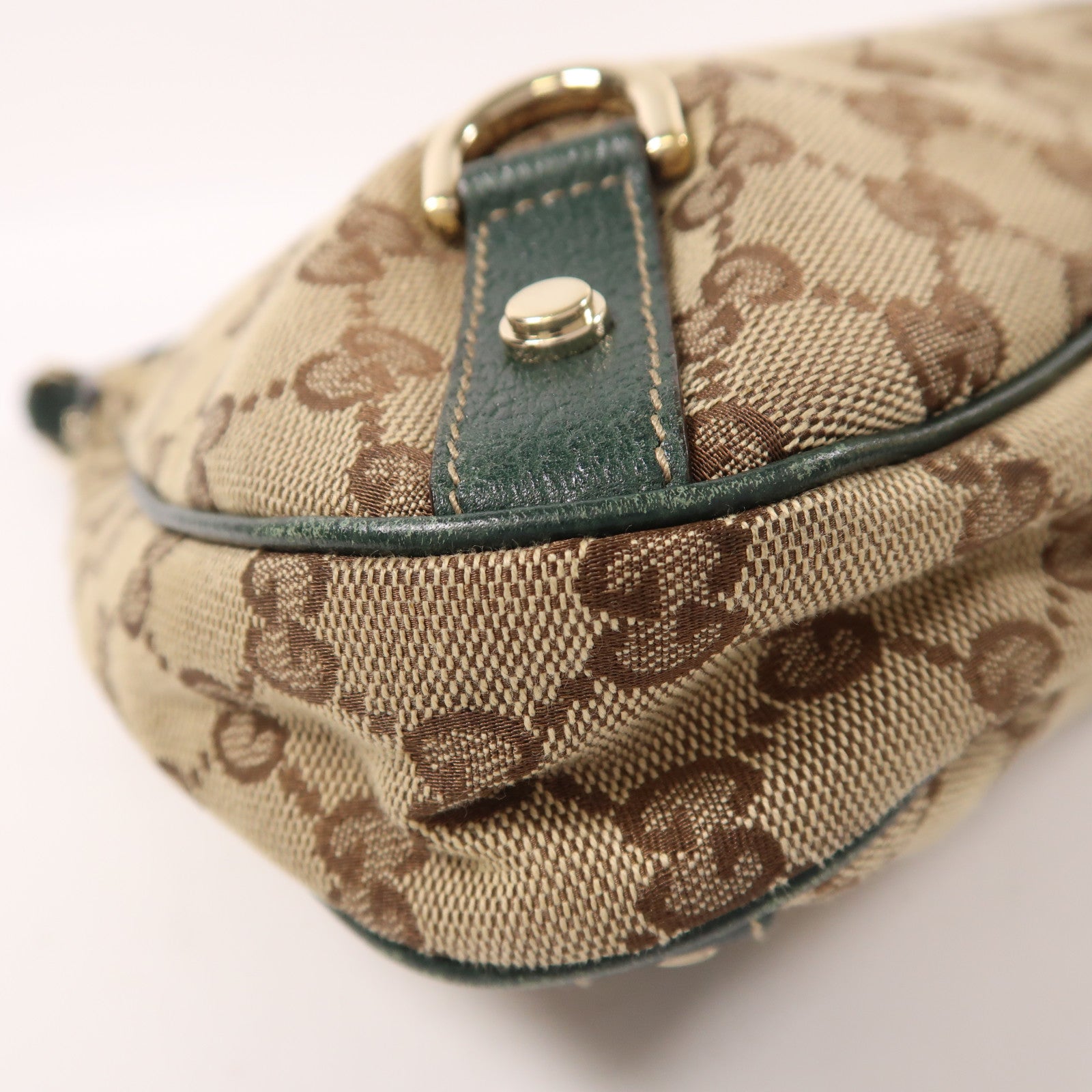 GUCCI 帆布Shoulder Bag金扣肩背袋