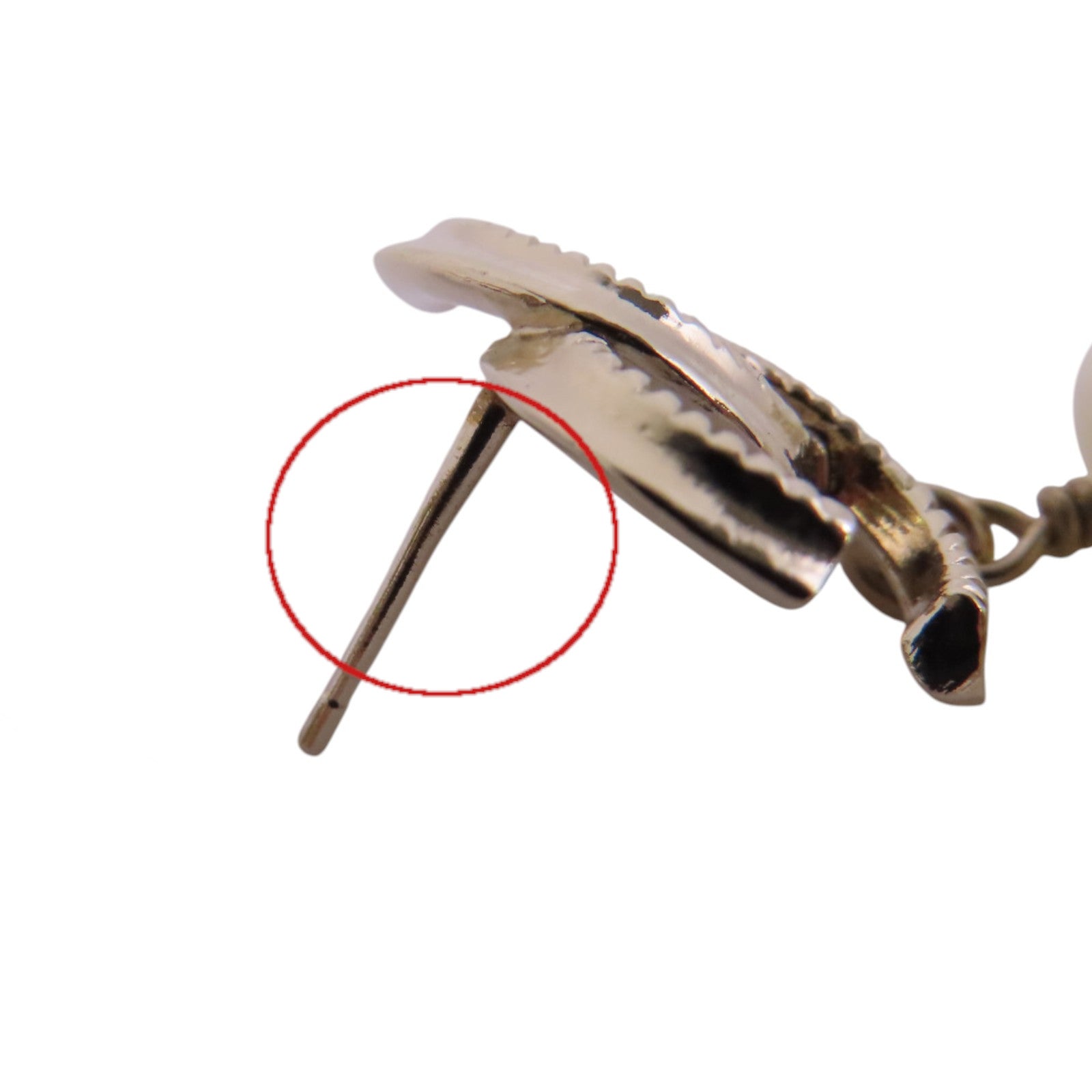 CHANEL 金屬/仿珍珠Earrings金扣耳環