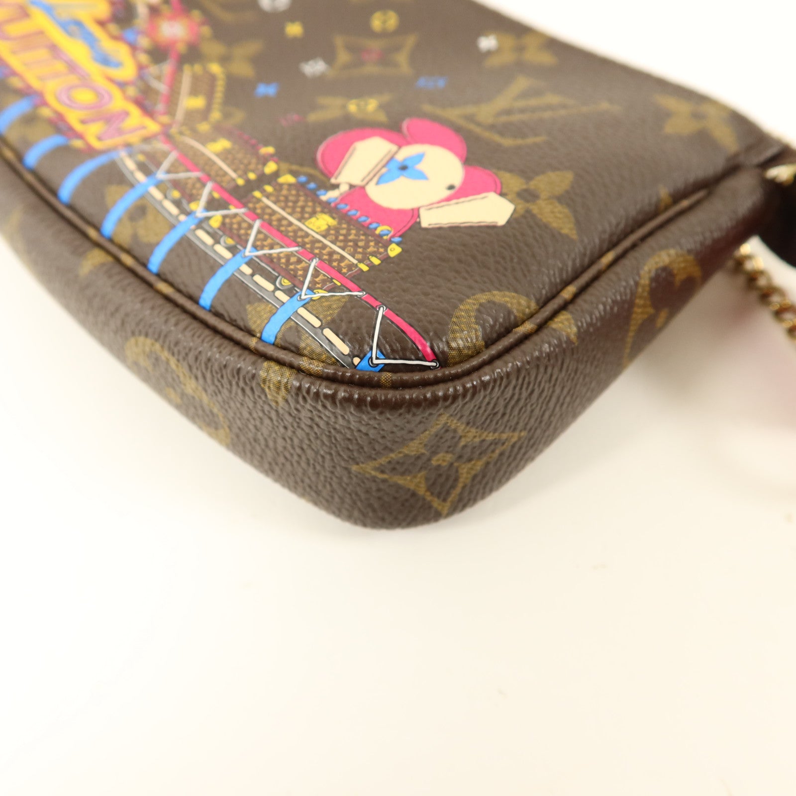 LOUIS VUITTON Monogram Mini Pochette Vivienne金扣肩背袋