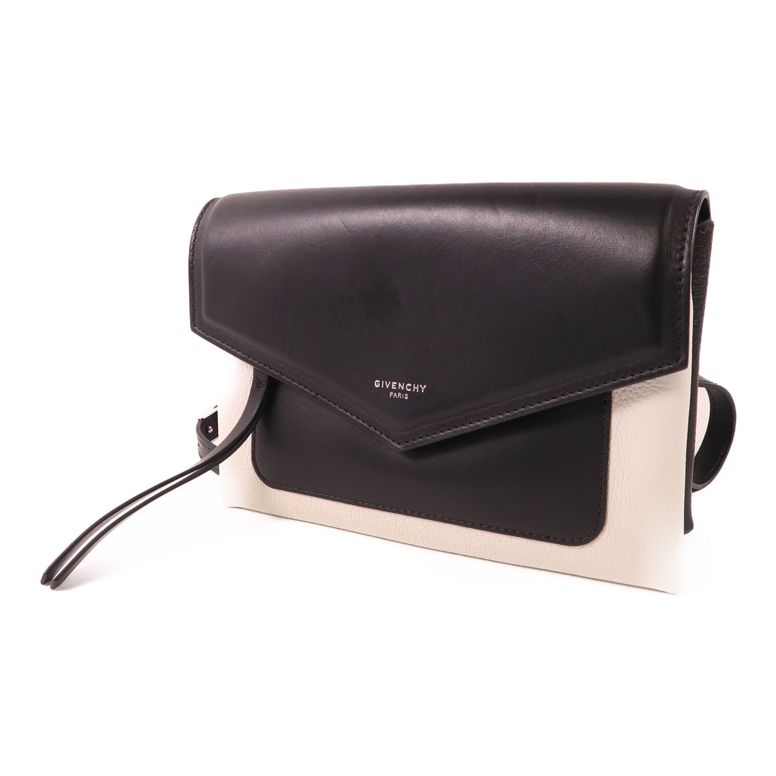 GIVENCHY 牛皮皮革Shoulder Bag銀扣肩背袋