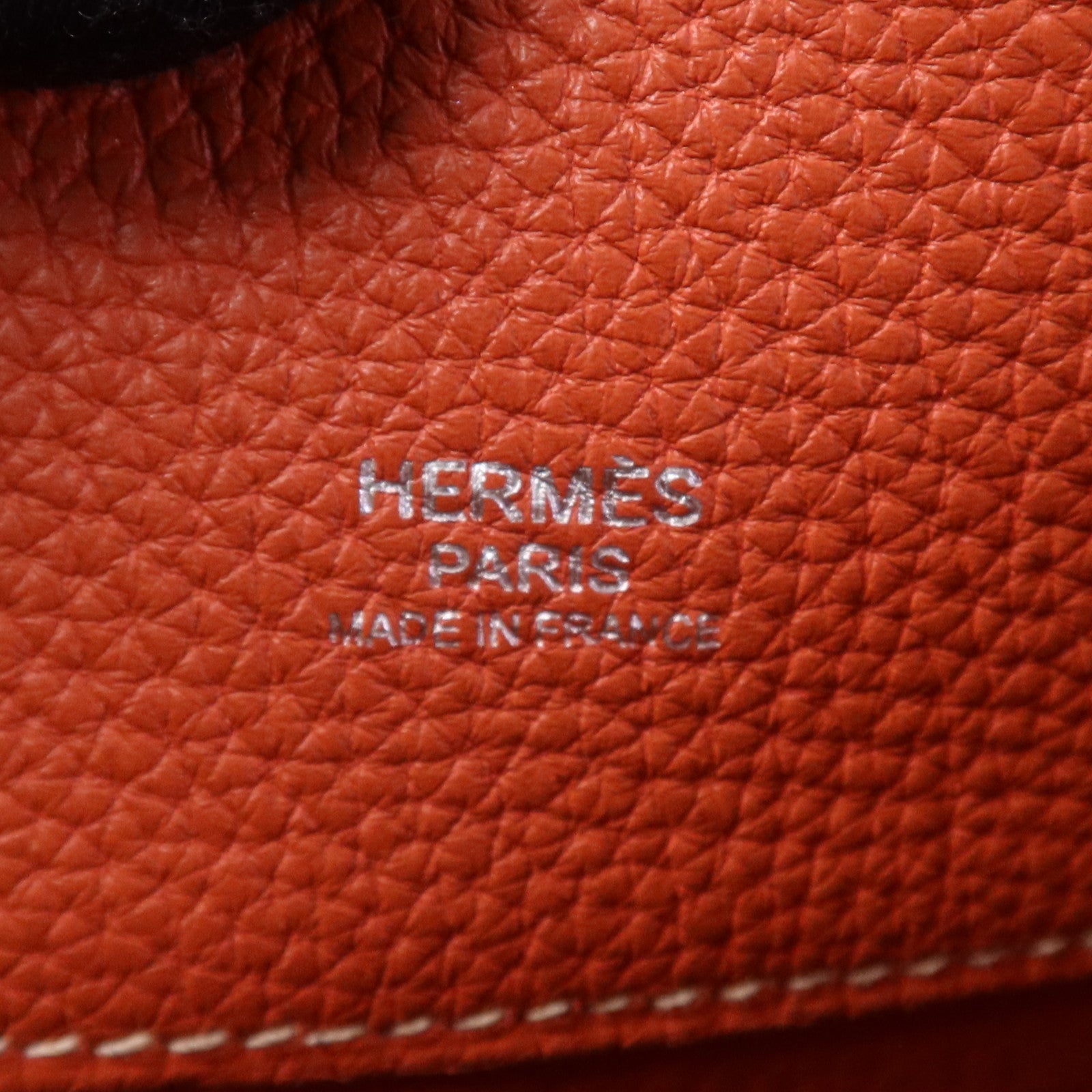 HERMES Togo皮革So Kelly 26銀扣肩背袋Capucine
