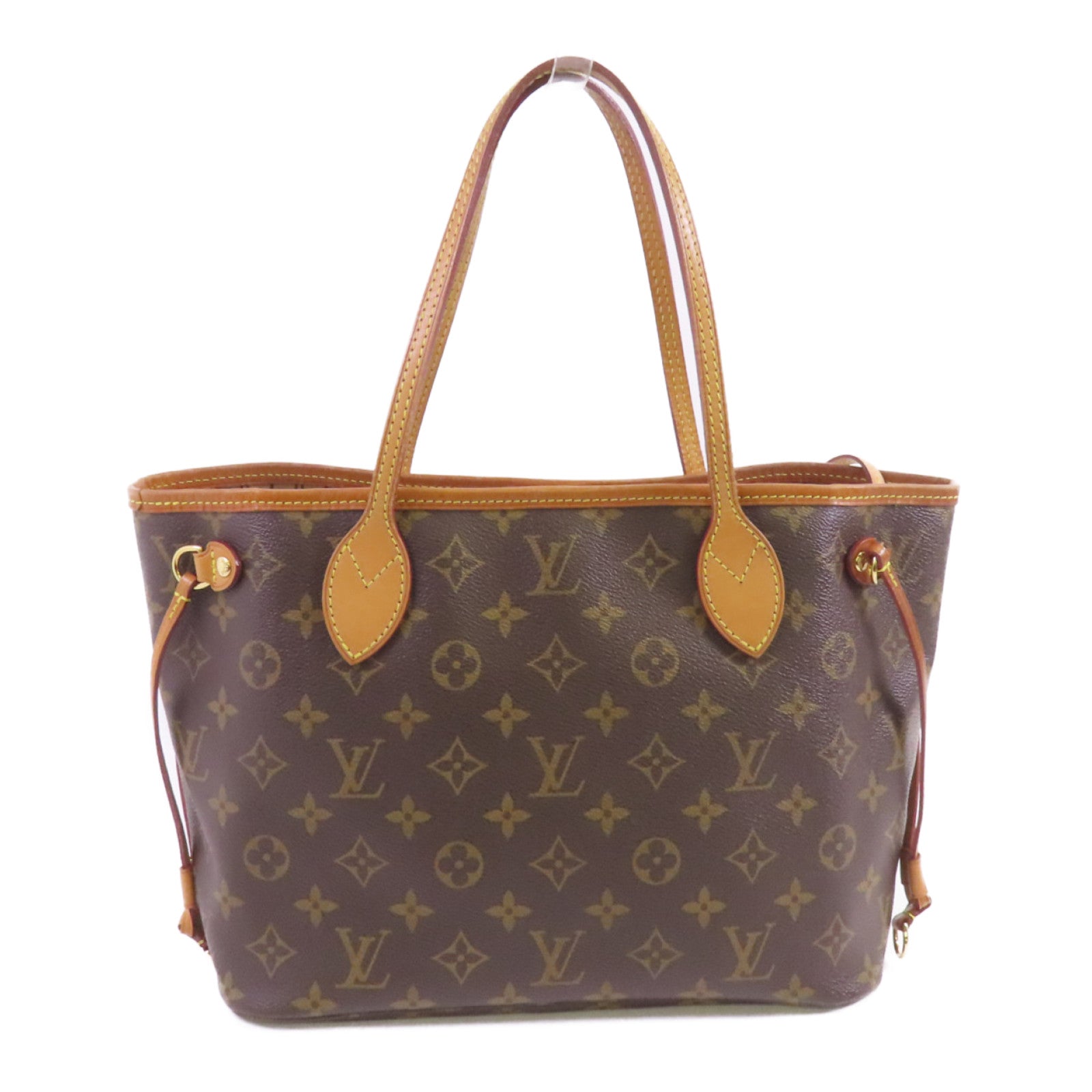 LOUIS VUITTON Monogram Neverfull PM金扣肩背袋