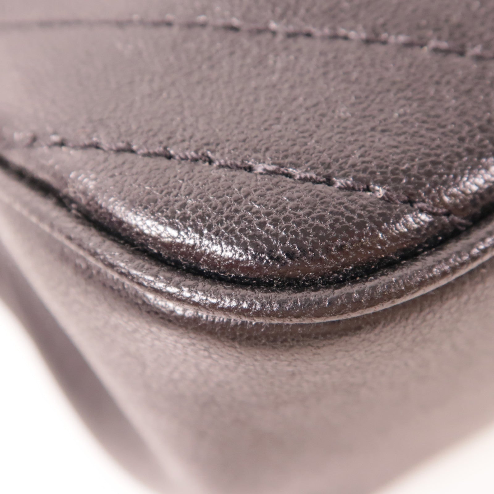 GUCCI GG SHW Blondie Mini Bucket 2 Way Chain Shoulder Bag Calfskin Leather Black