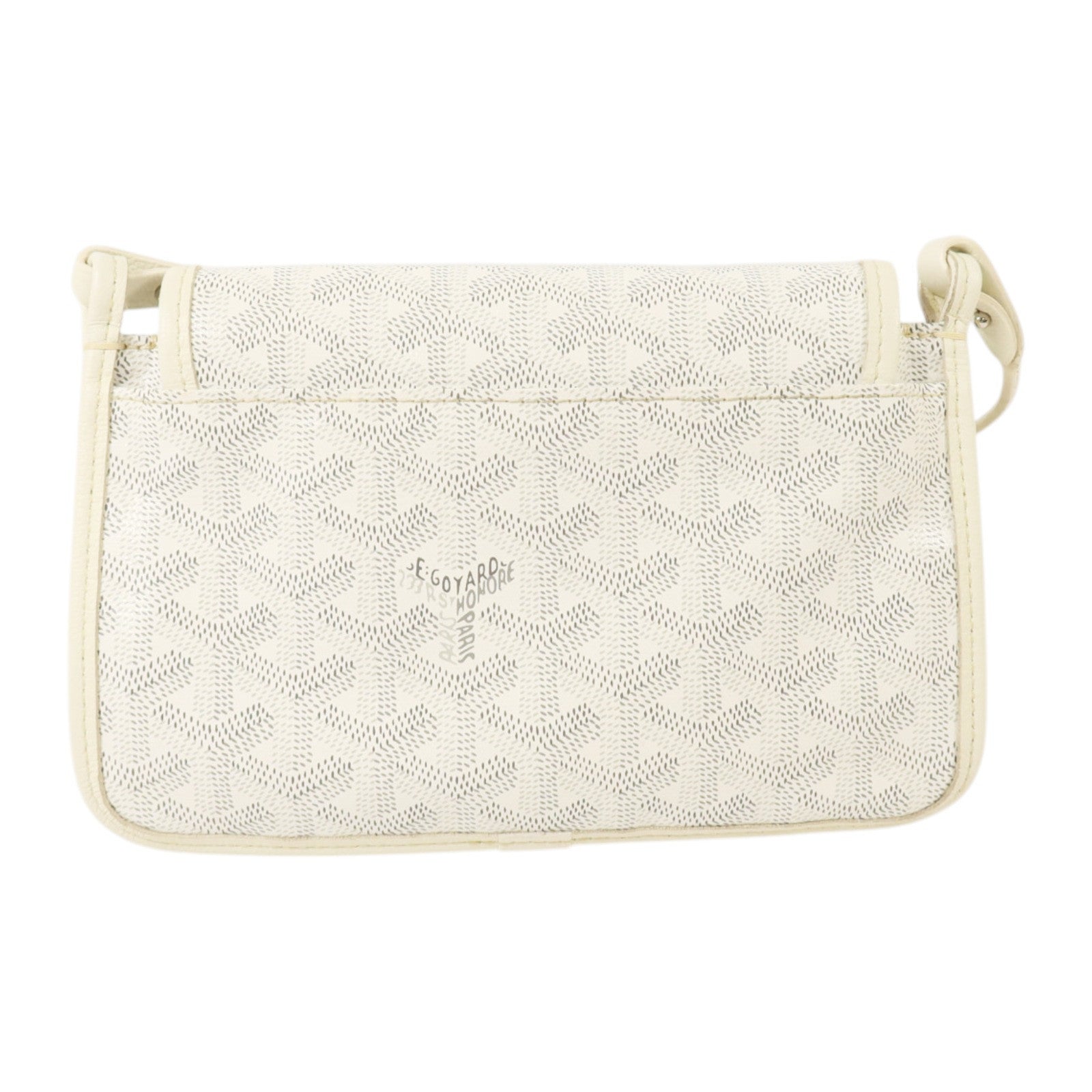 GOYARD 塗層帆布Plumet Pocket Wallet銀扣肩背袋