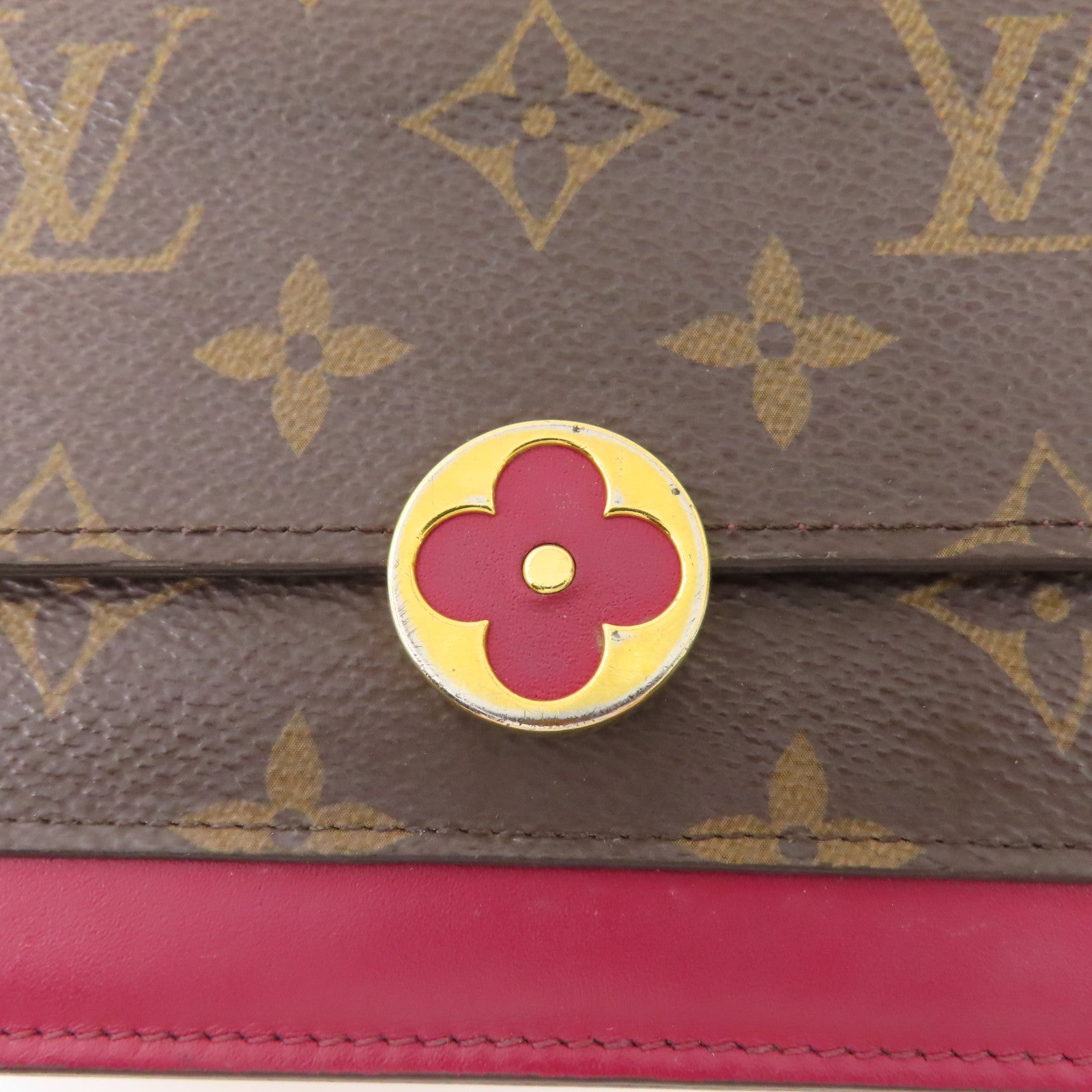 LOUIS VUITTON LV GHW Portefeuille Flore Chain Shoulder Bag M69578 Monogram Brown