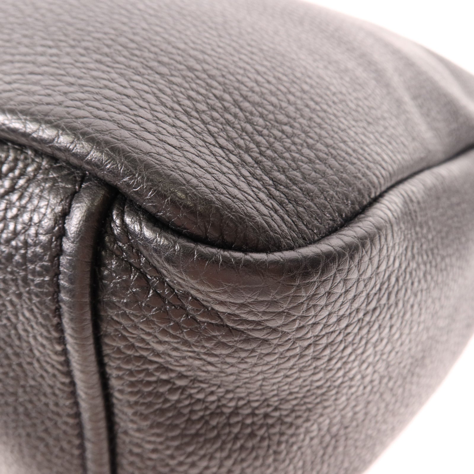 PRADA 牛皮皮革Shoulder Bag銀扣肩背袋