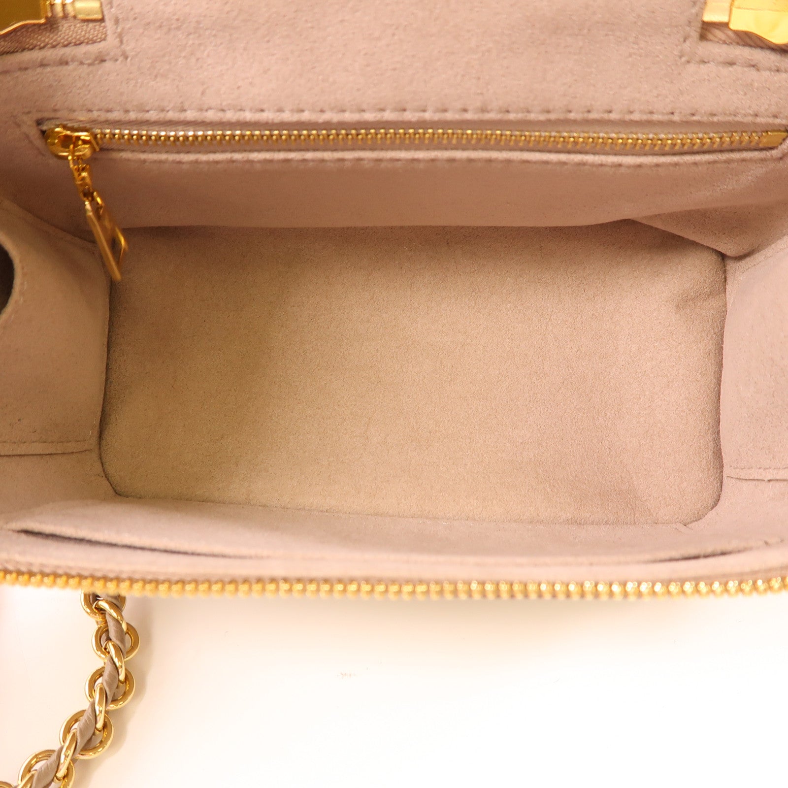 LOUIS VUITTON LV GHW Vanity PM 2 Way Bag M45608 Monogram Empreinte Beige