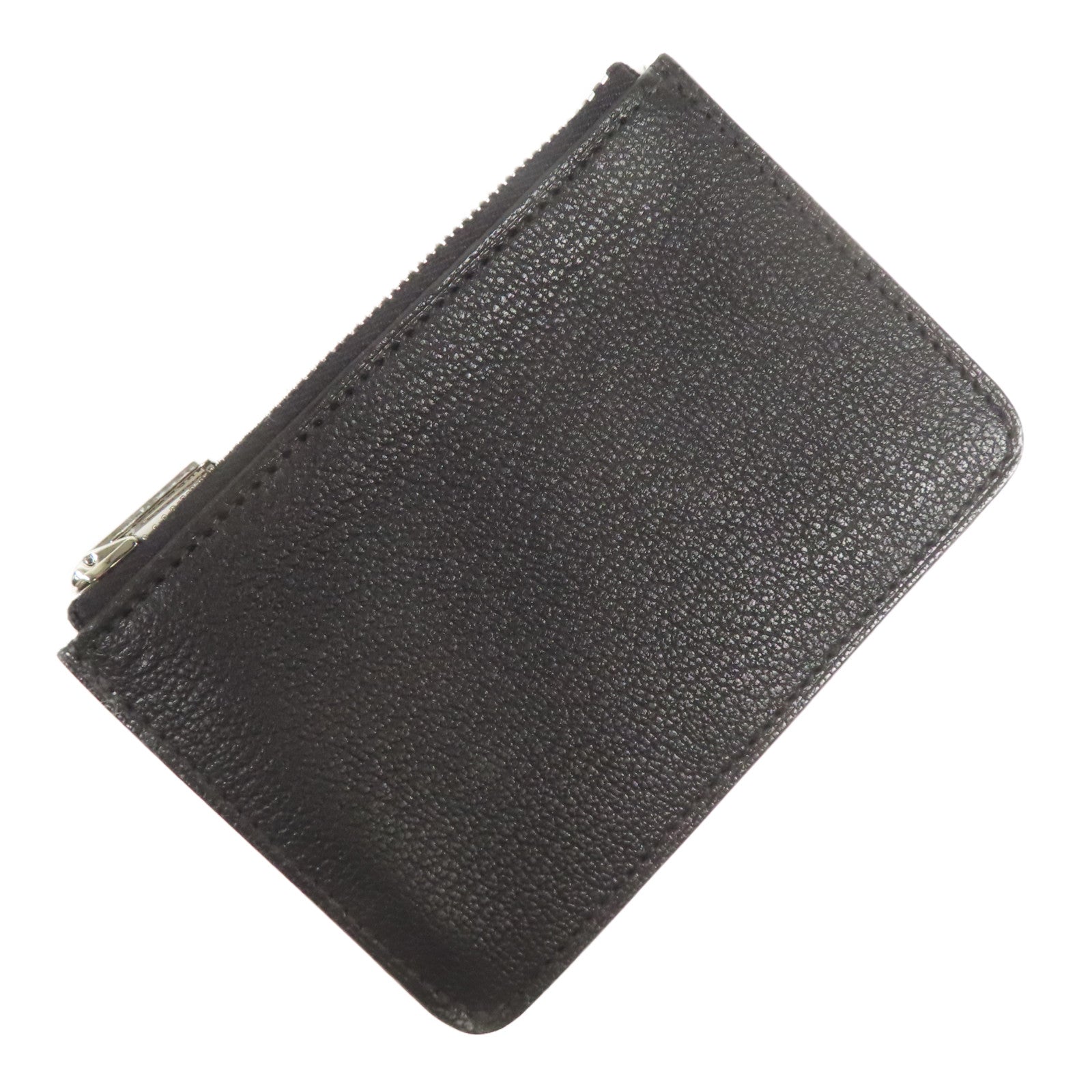 HERMES 【激減優惠】Chevre皮革Roulis Slim銀扣錢包