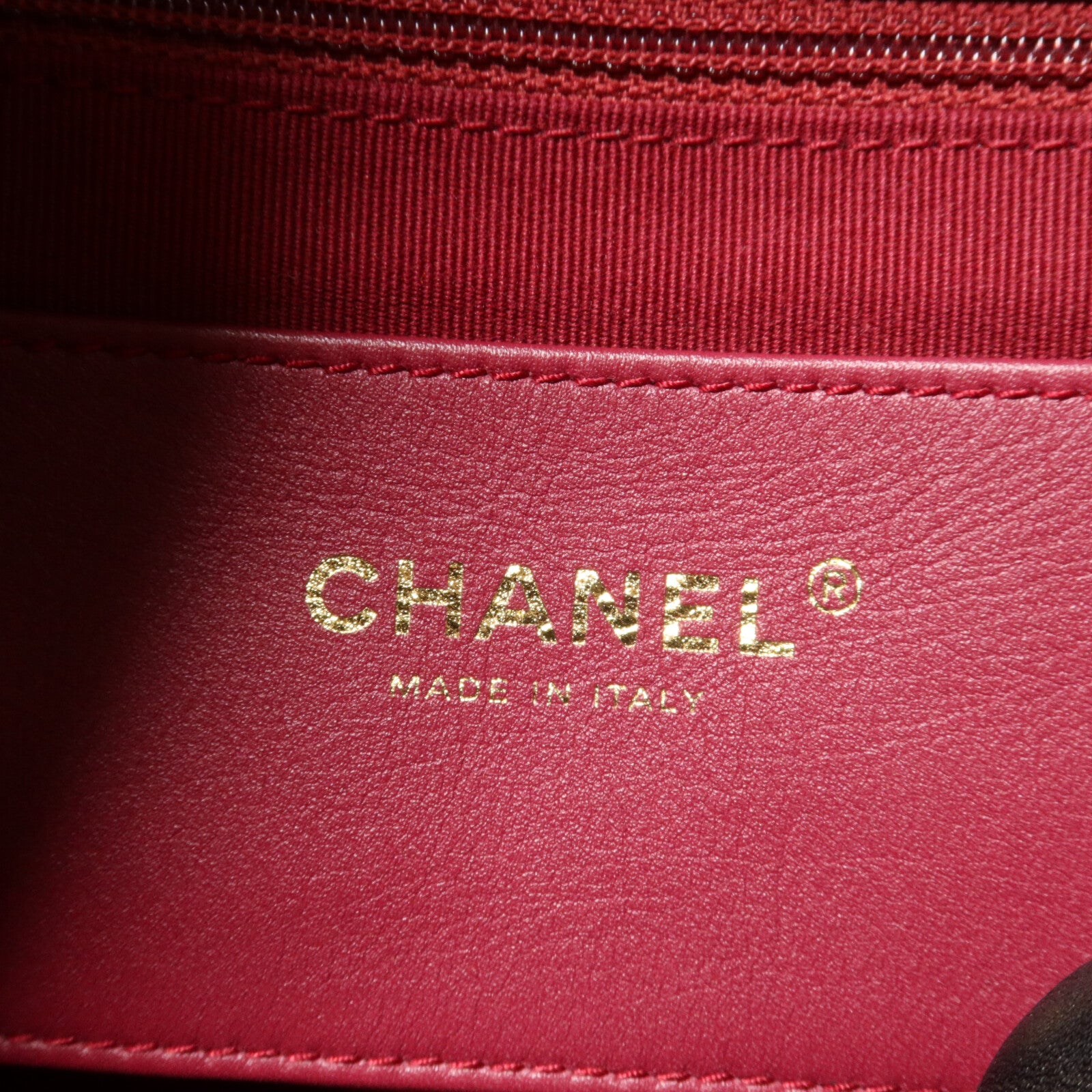 CHANEL 羊皮皮革Backpack鏈帶背包